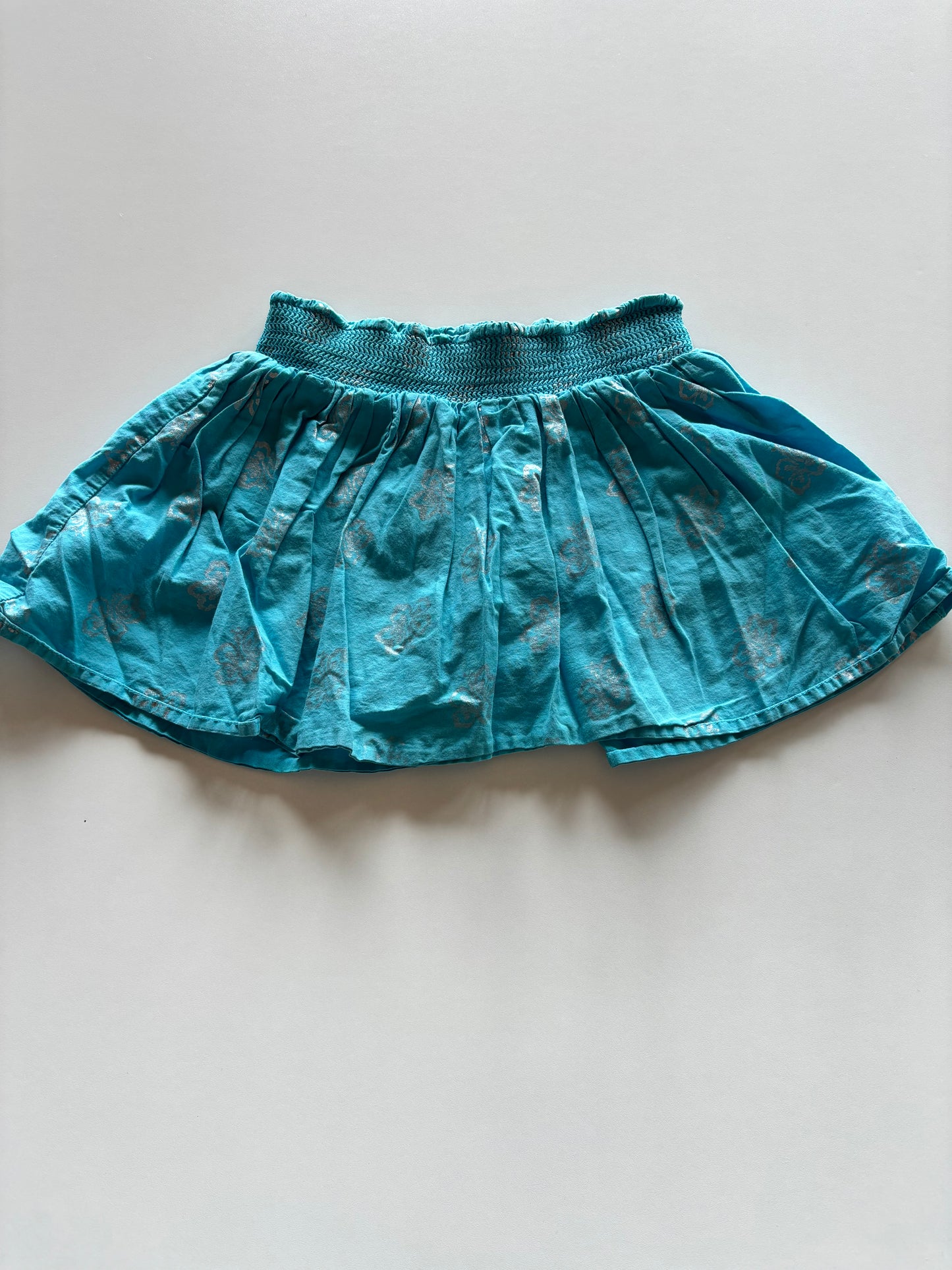 Blue & Silver Hawaiian Skort