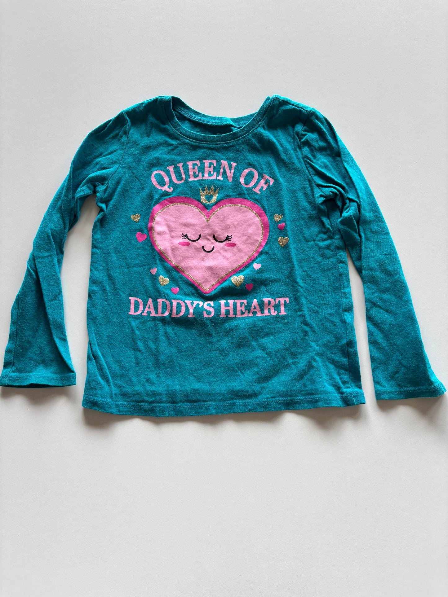 Turquoise Queen of Daddy's Heart Shirt