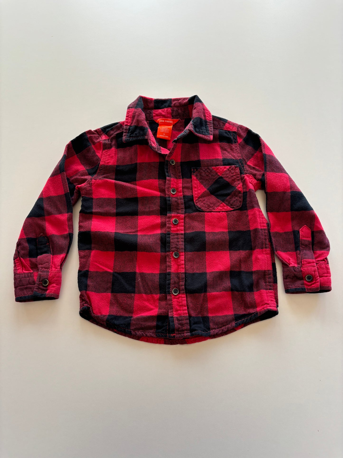 Buffalo Plaid Flannel Button Up Shirt