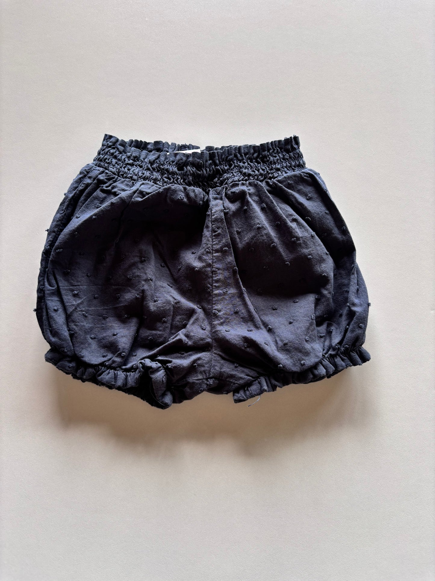 Grey/Navy Swiss Dot Bubble Shorts