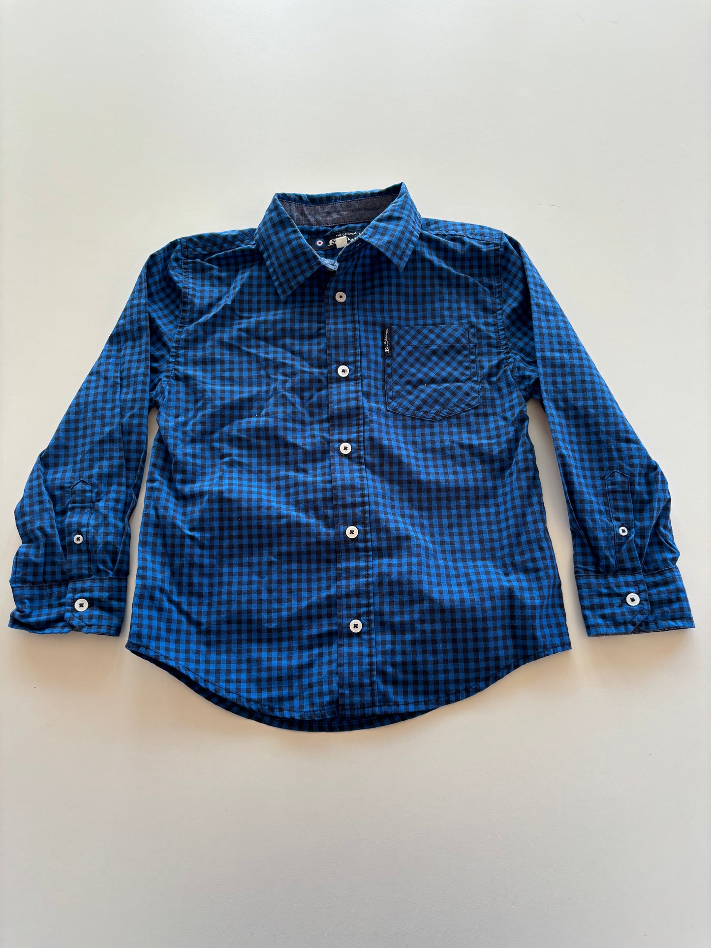 Blue Plaid Button Up