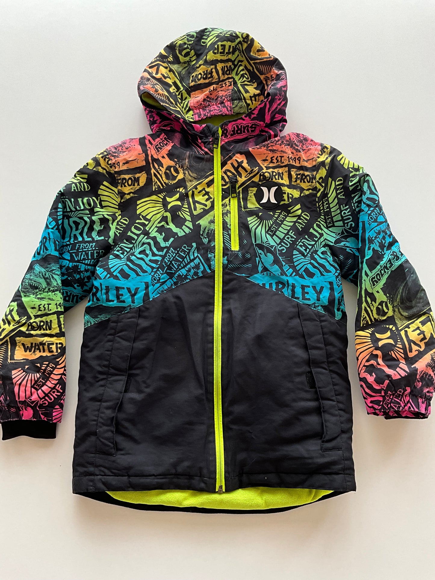 Black & Neon Winter Jacket