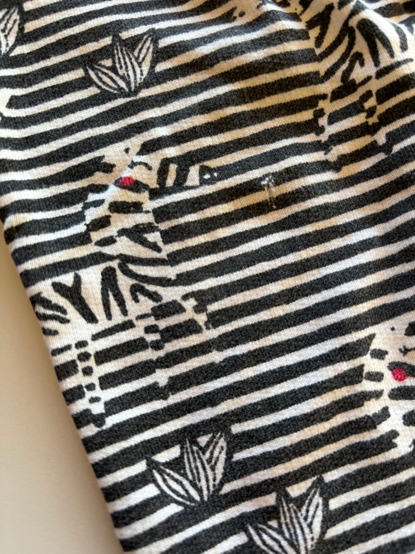 2pc Striped Zebra Leisure Suit