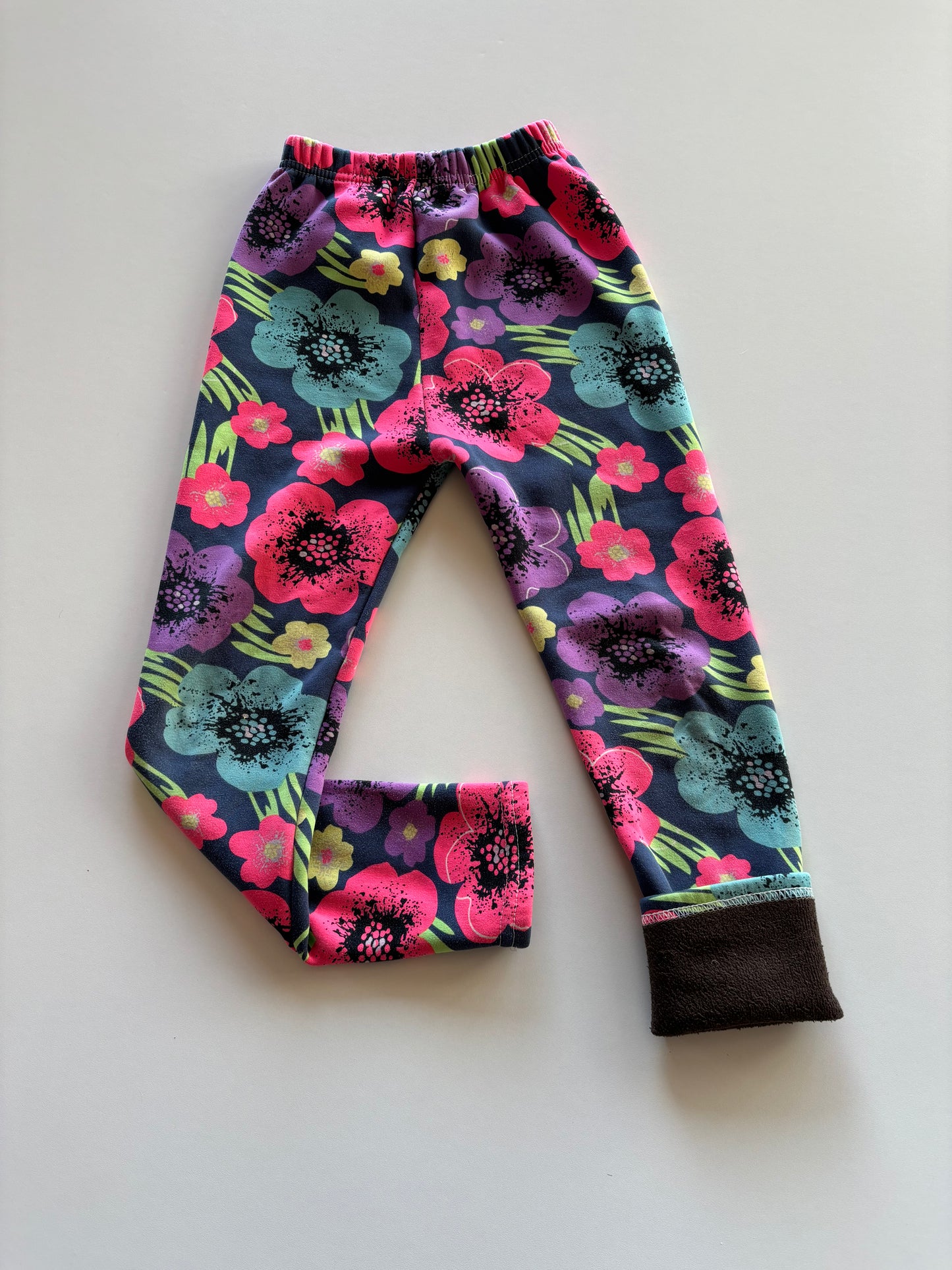 Fleece Lined Bright Floral Leggings