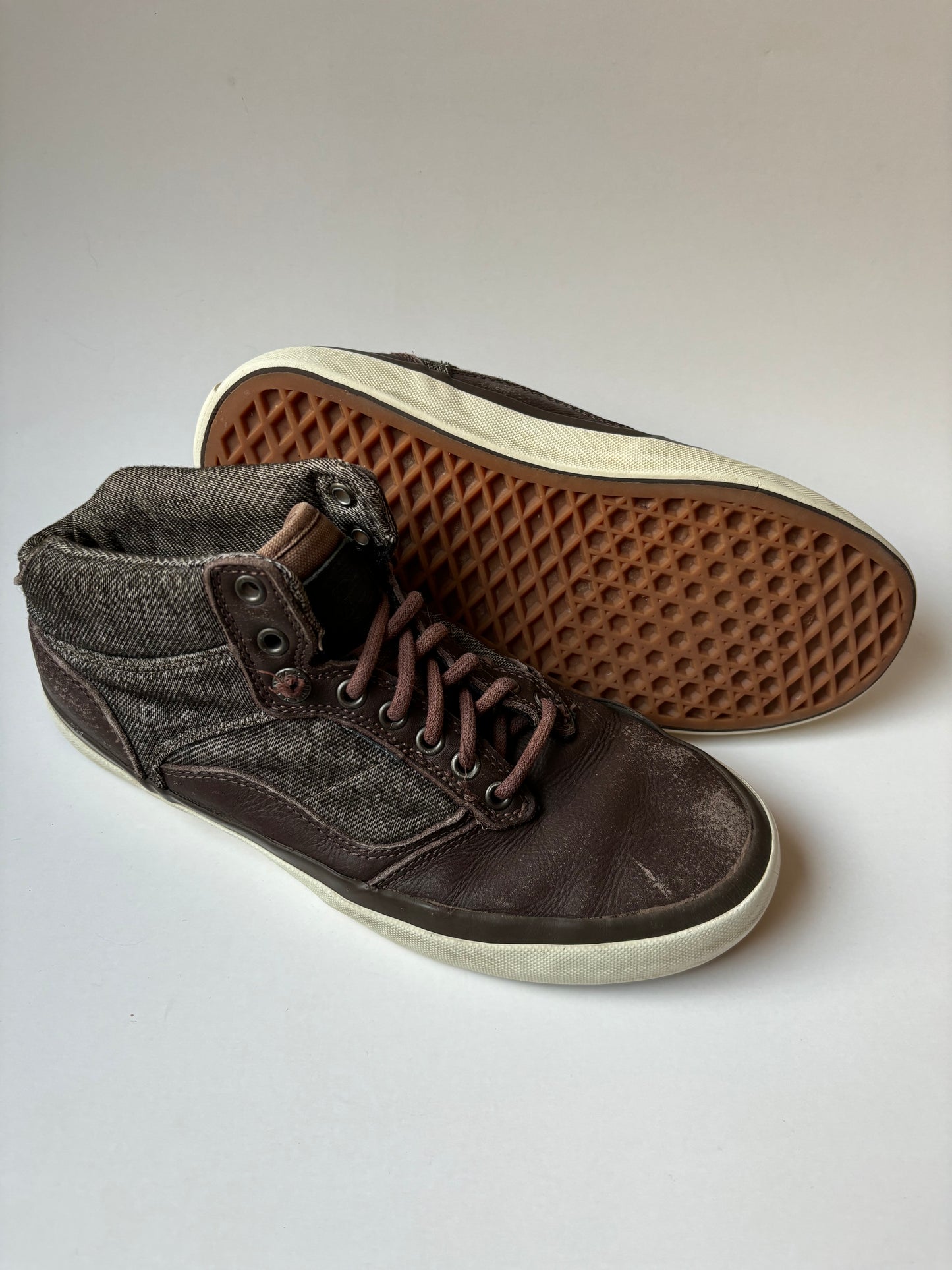 Brown Pull On Vans