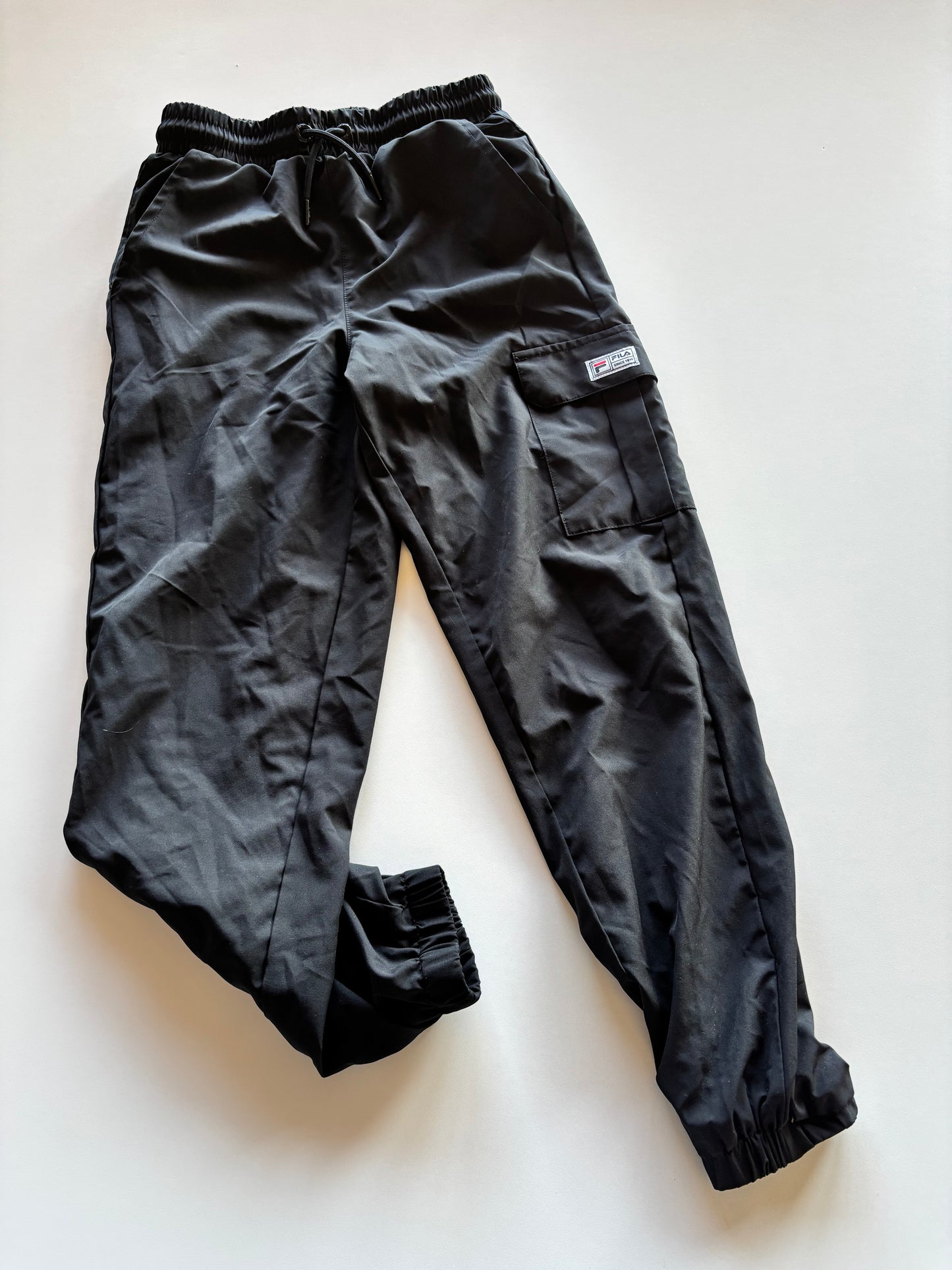 Black Fila Lined Joggers