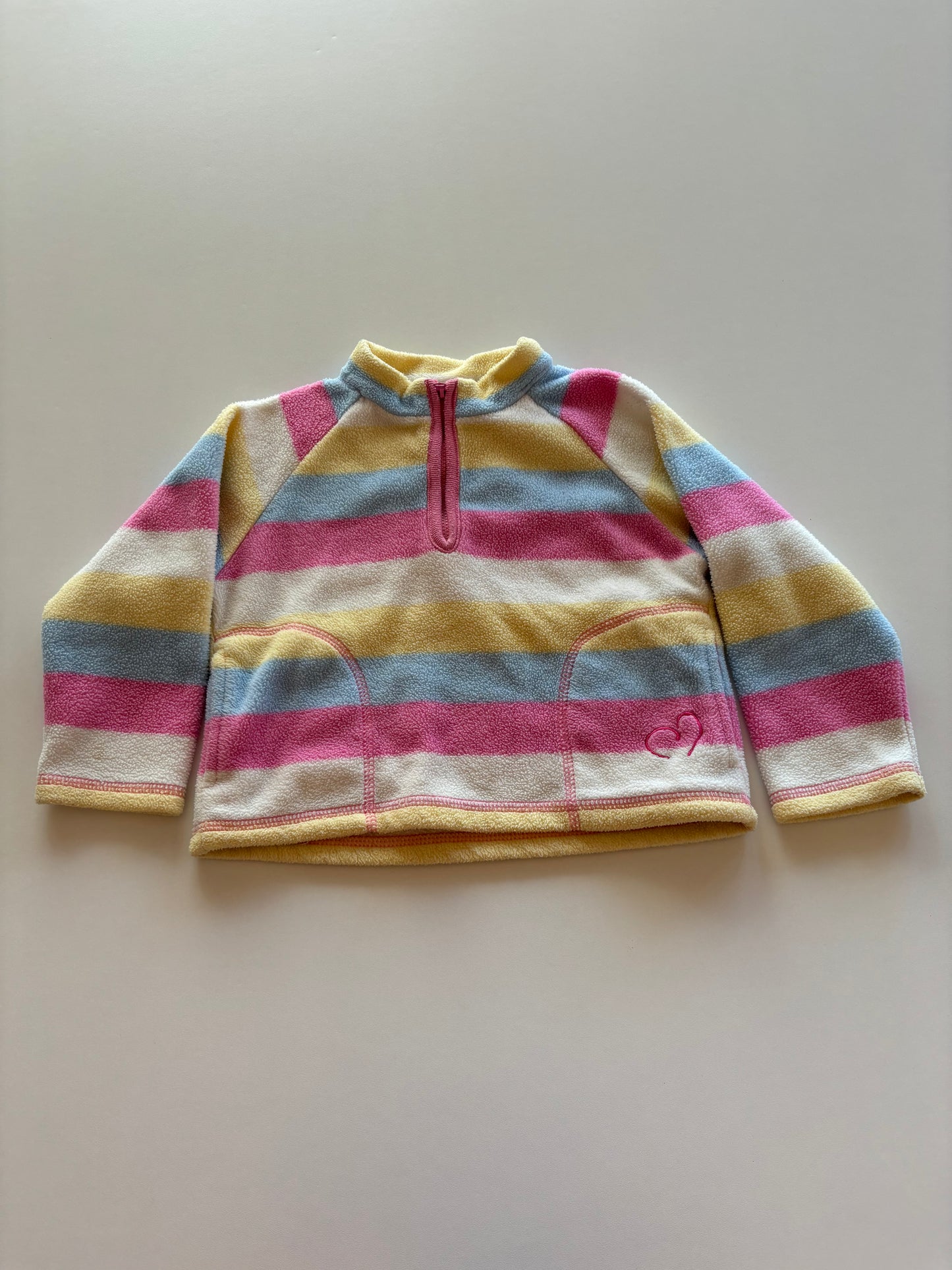 Pastel Striped 1/4 Zip