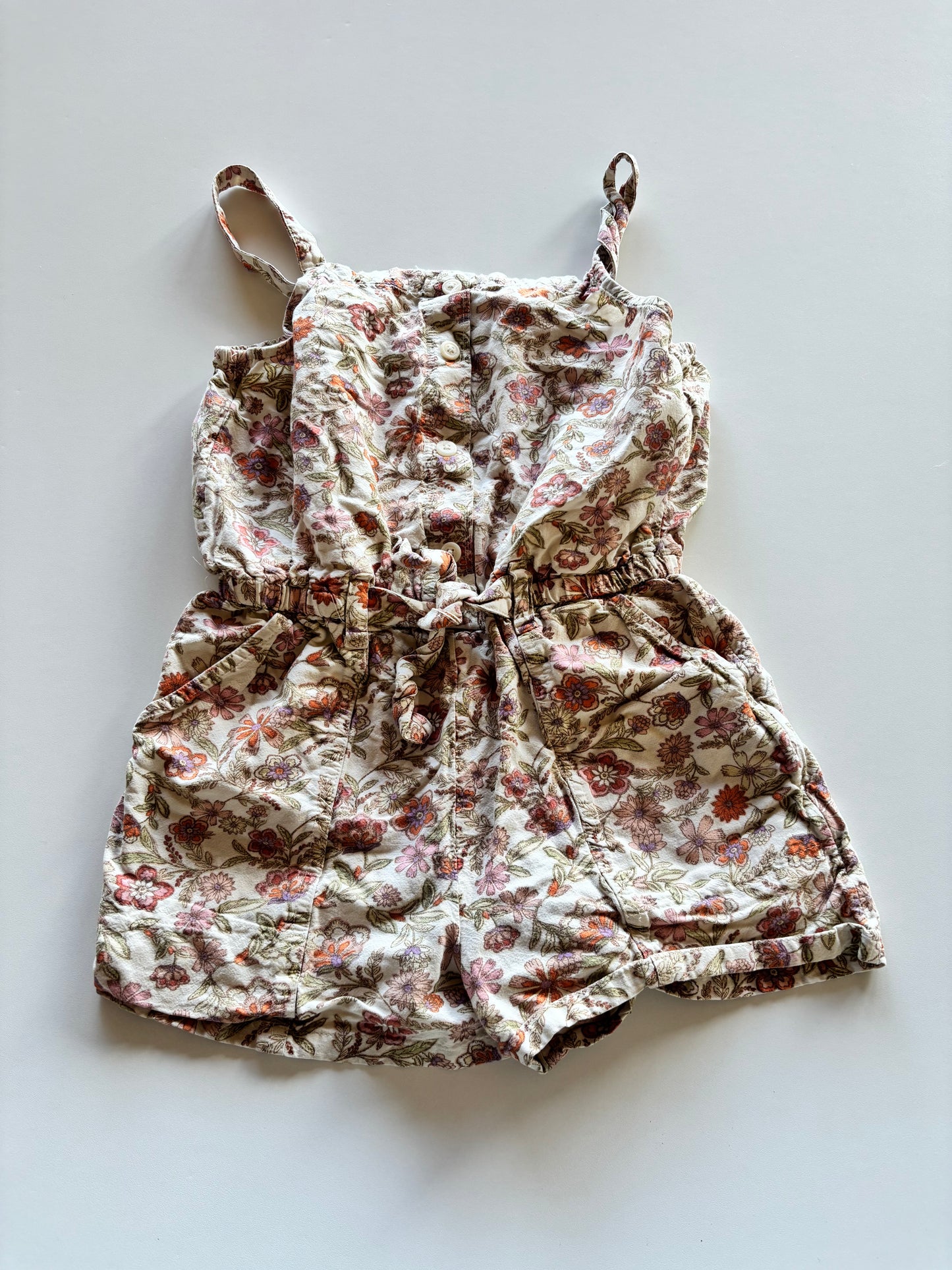 Ivory Floral Romper