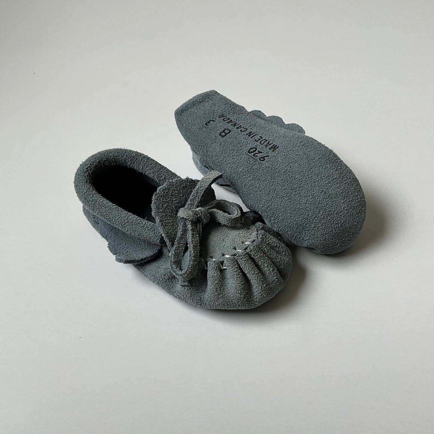 Tiny Blue Moccasins