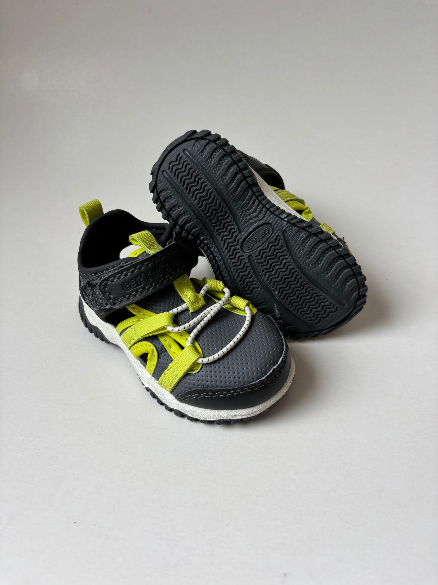 NWOT Grey & Green Sandals