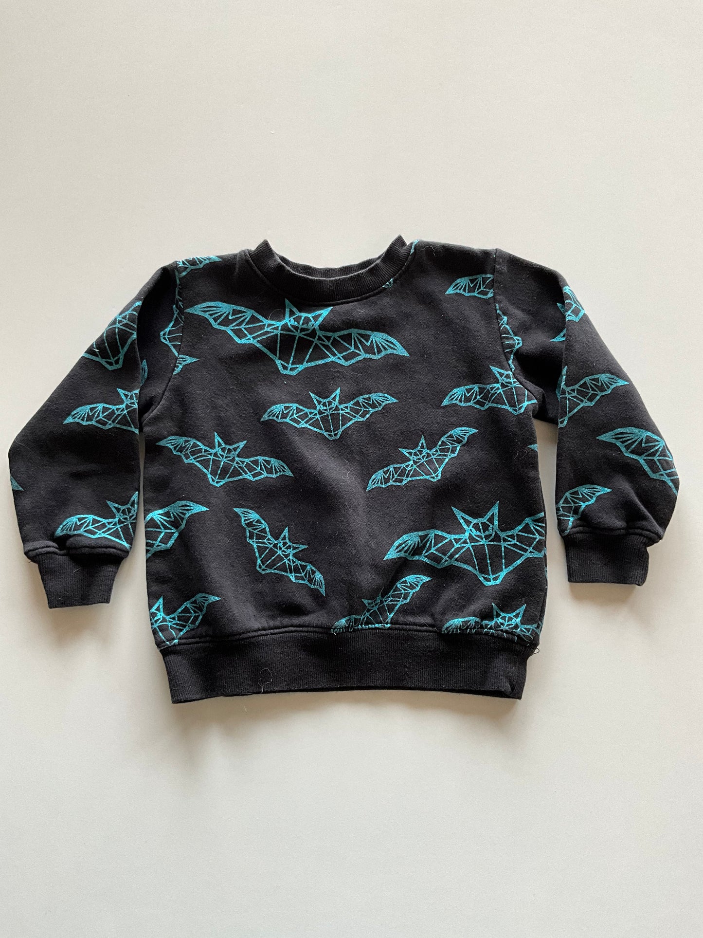 Black & Blue Bat Crewneck