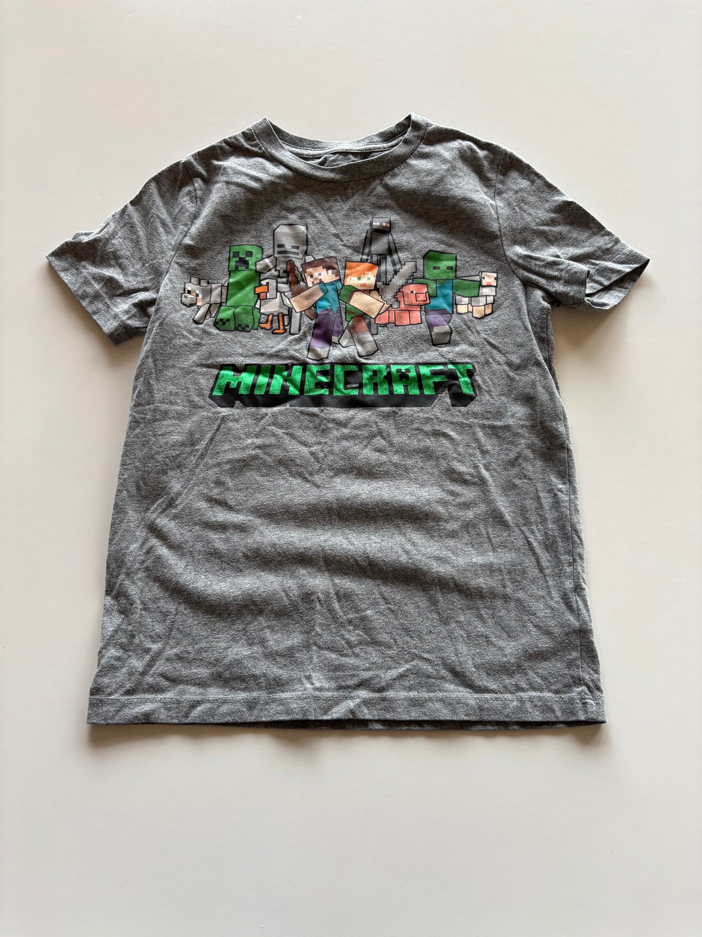 Grey Minecraft Tee
