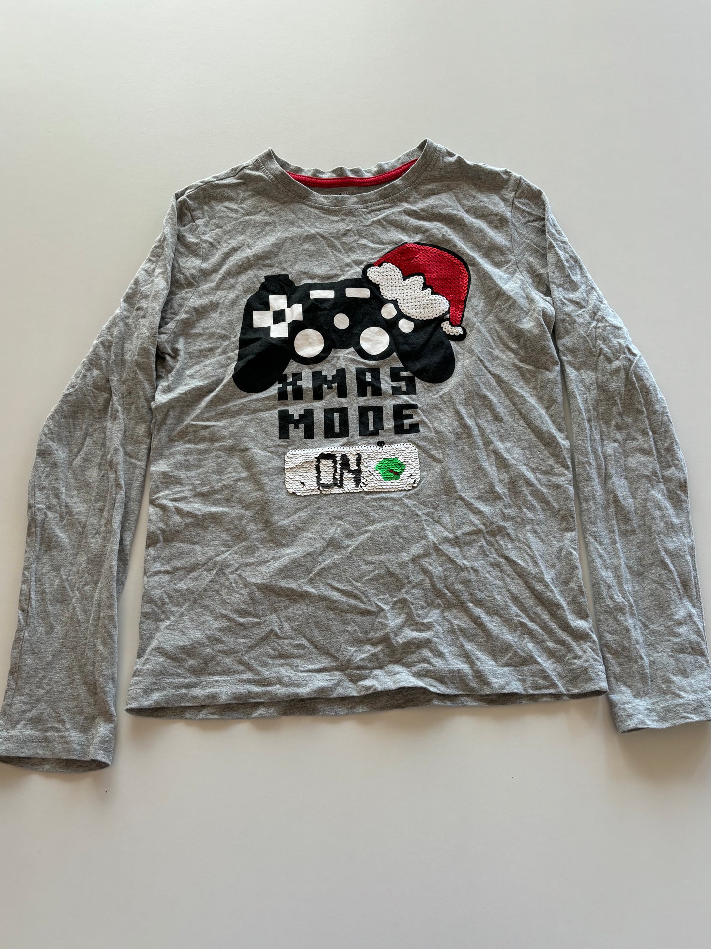Grey Gamer Xmas Mode Shirt
