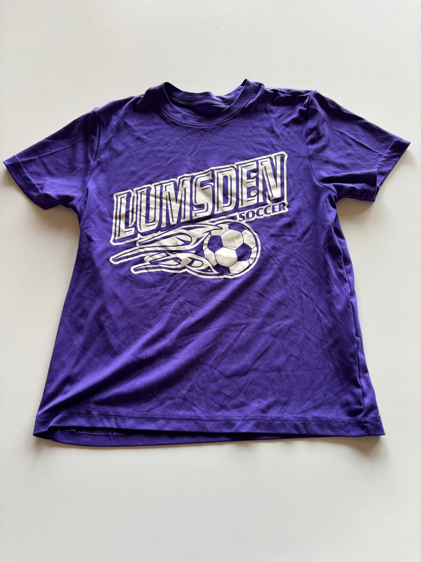 Purple Lumsden Soccer Athletic Tee
