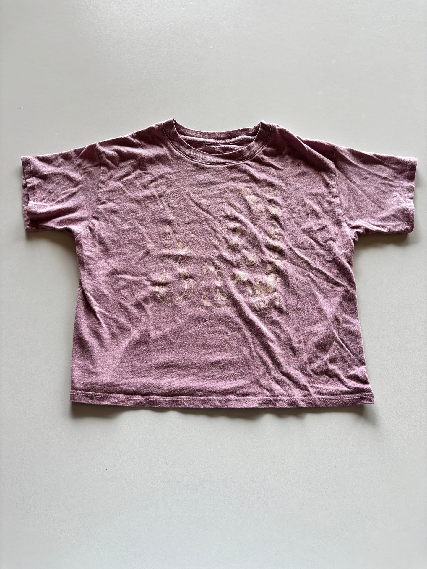 Purple Western Crop Tee