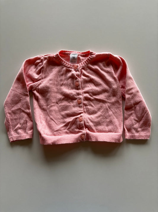 Pink Button Up Cardigan