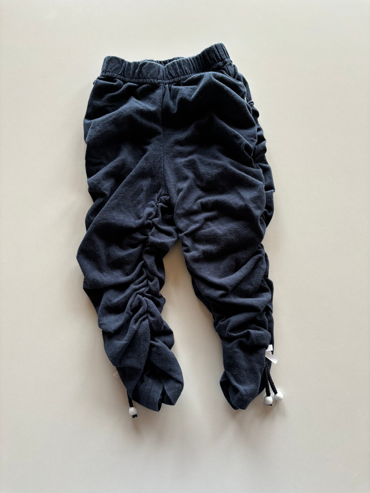 Navy Ruched Leggings