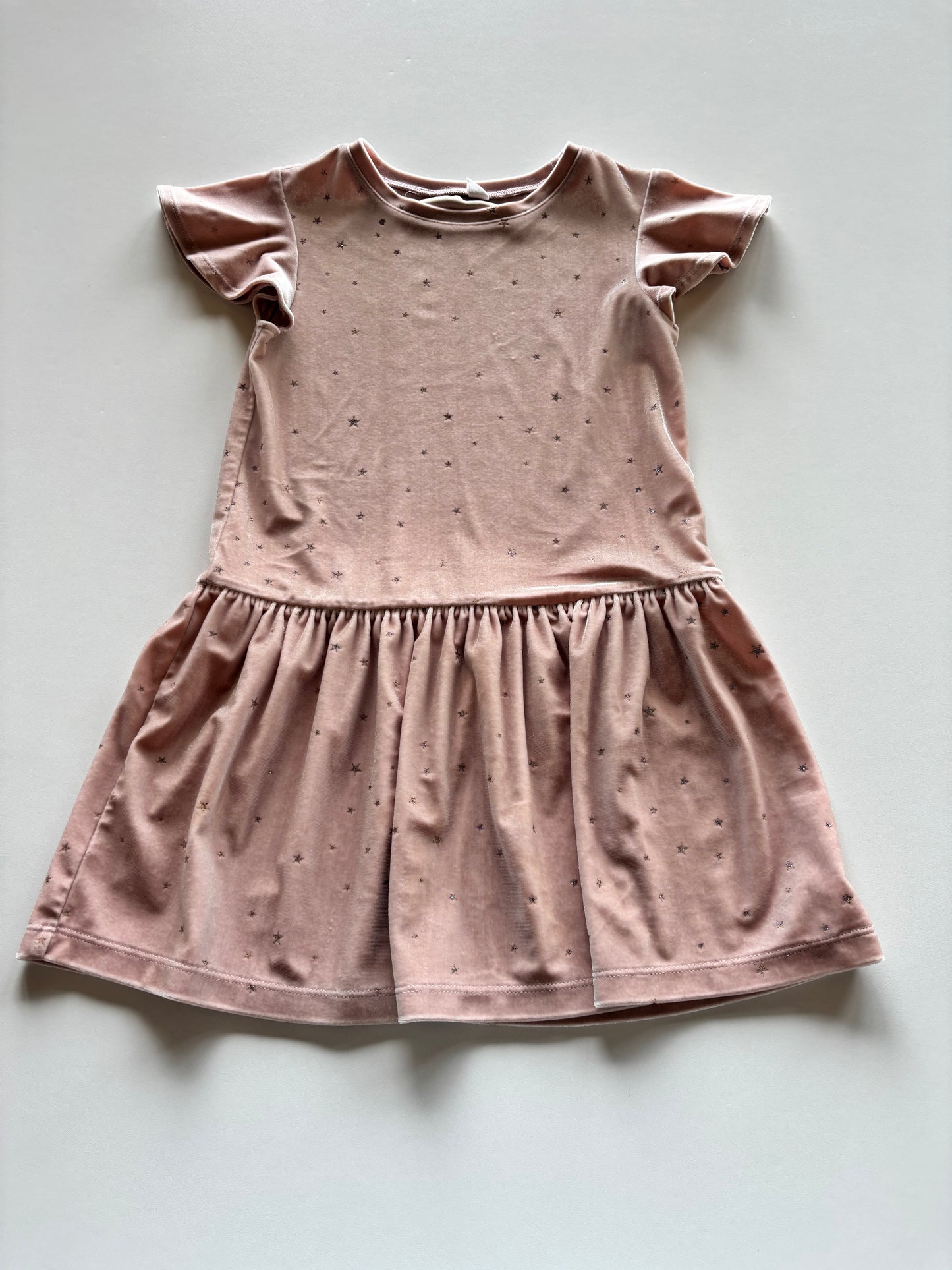 Light Pink Velvet Star Dress