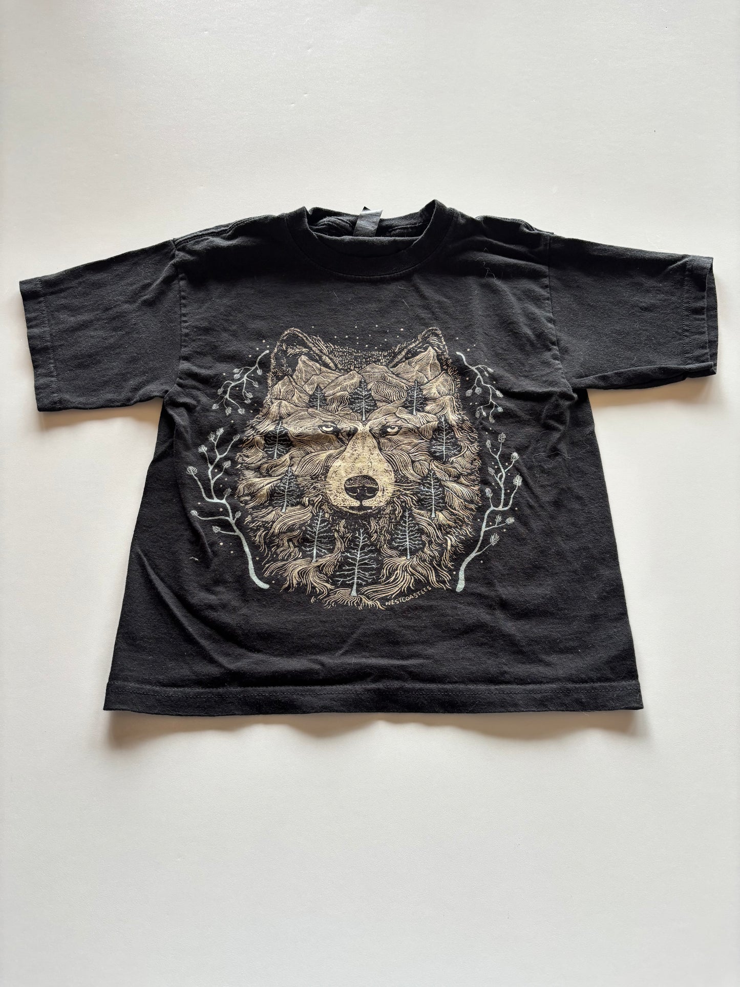 Black Nature Wolf Tee