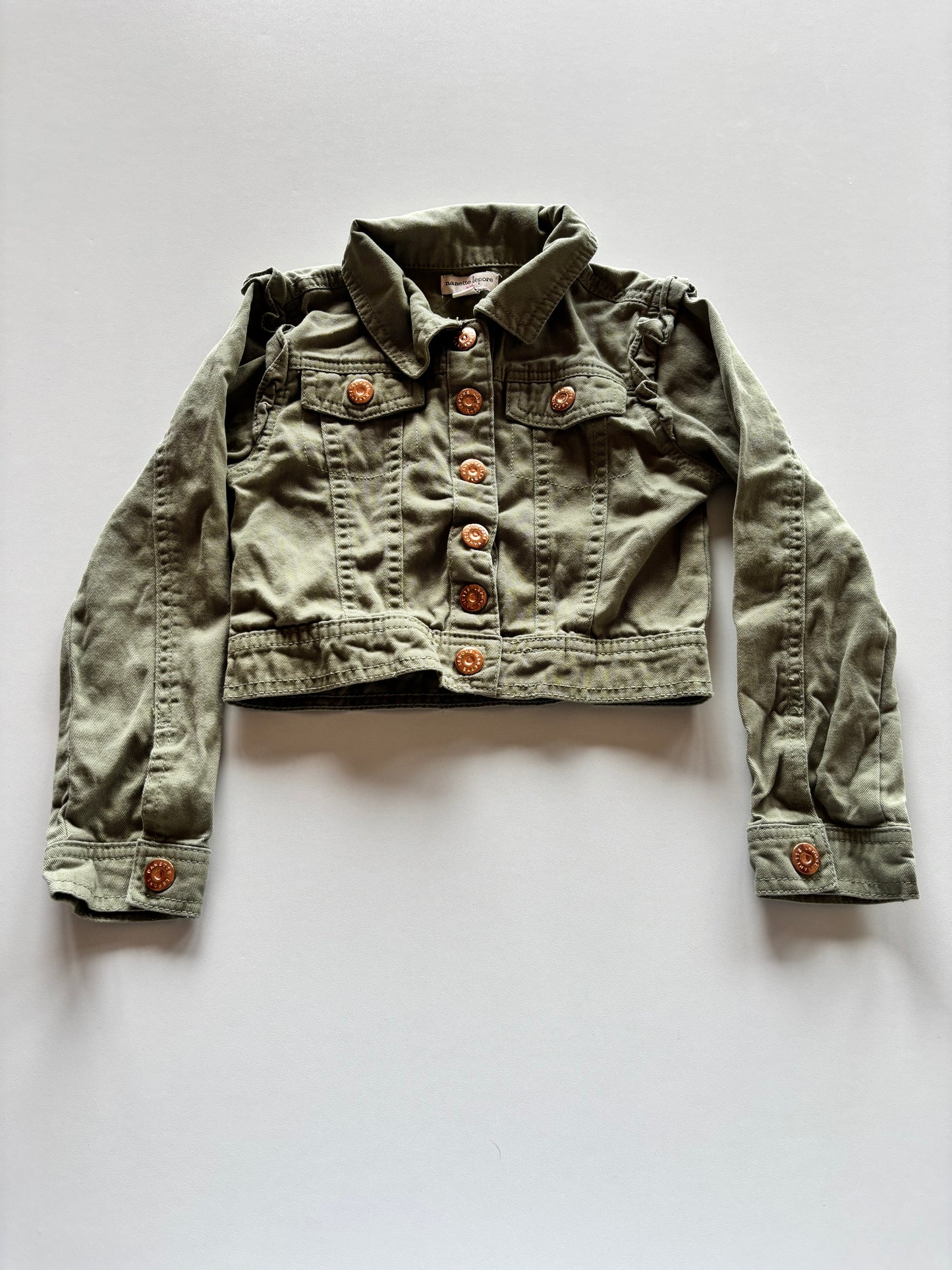 Olive Khaki Cropped Jacket