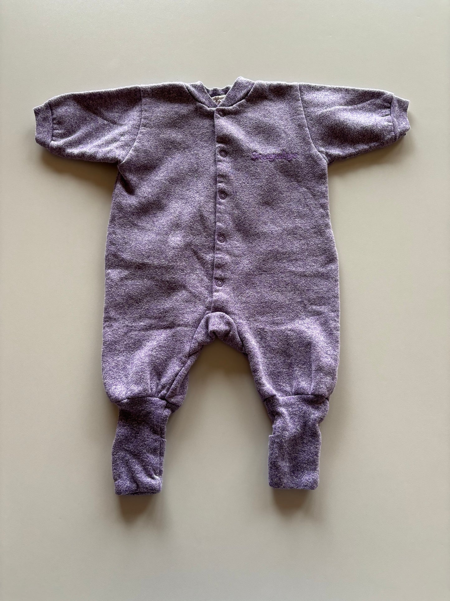 Purple Melange Footless Sleeper