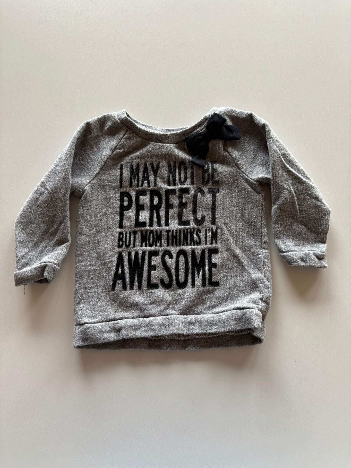 Grey Mom Thinks I'm Awesome Crewneck