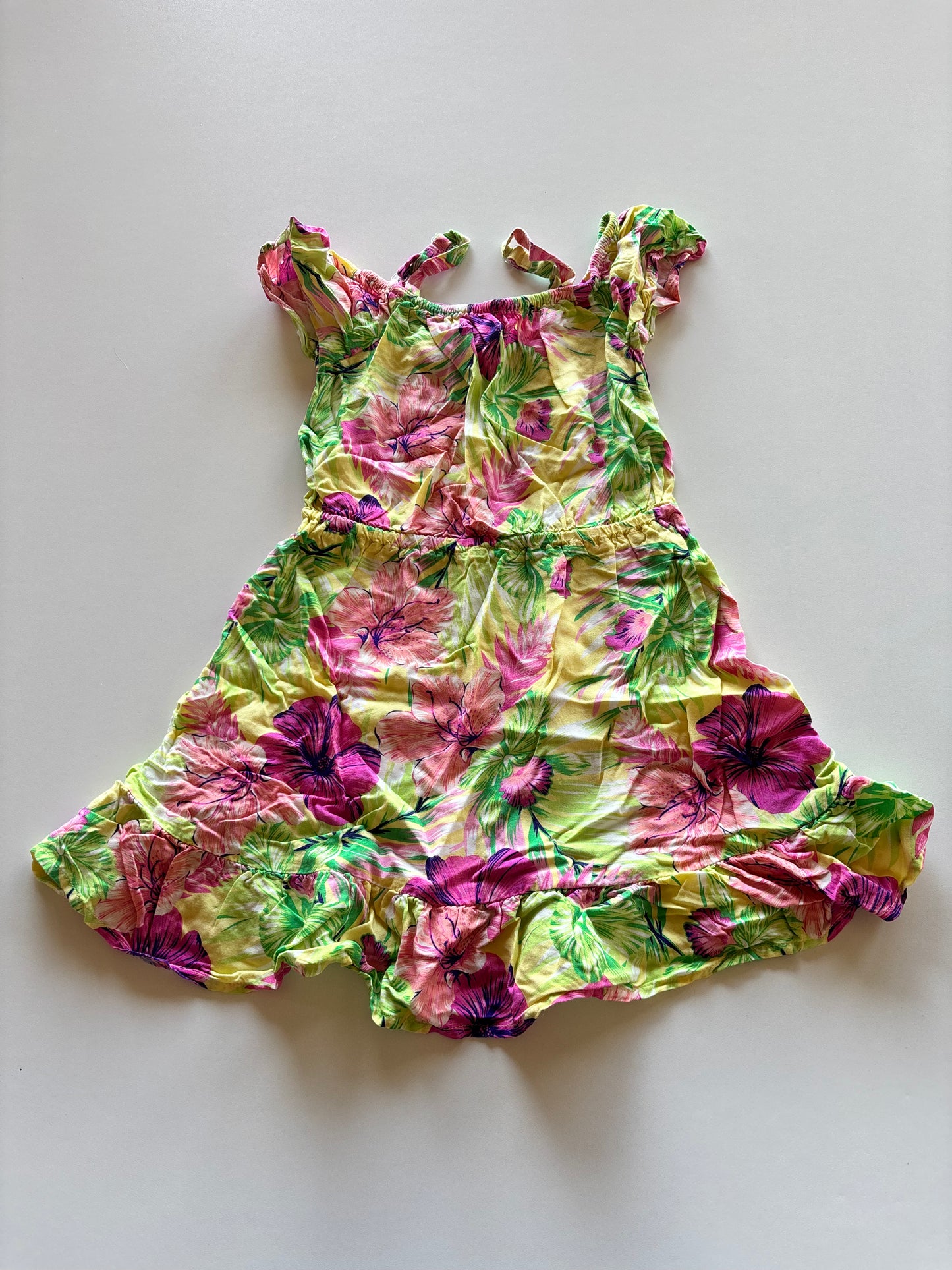 Yellow Tropical Dress