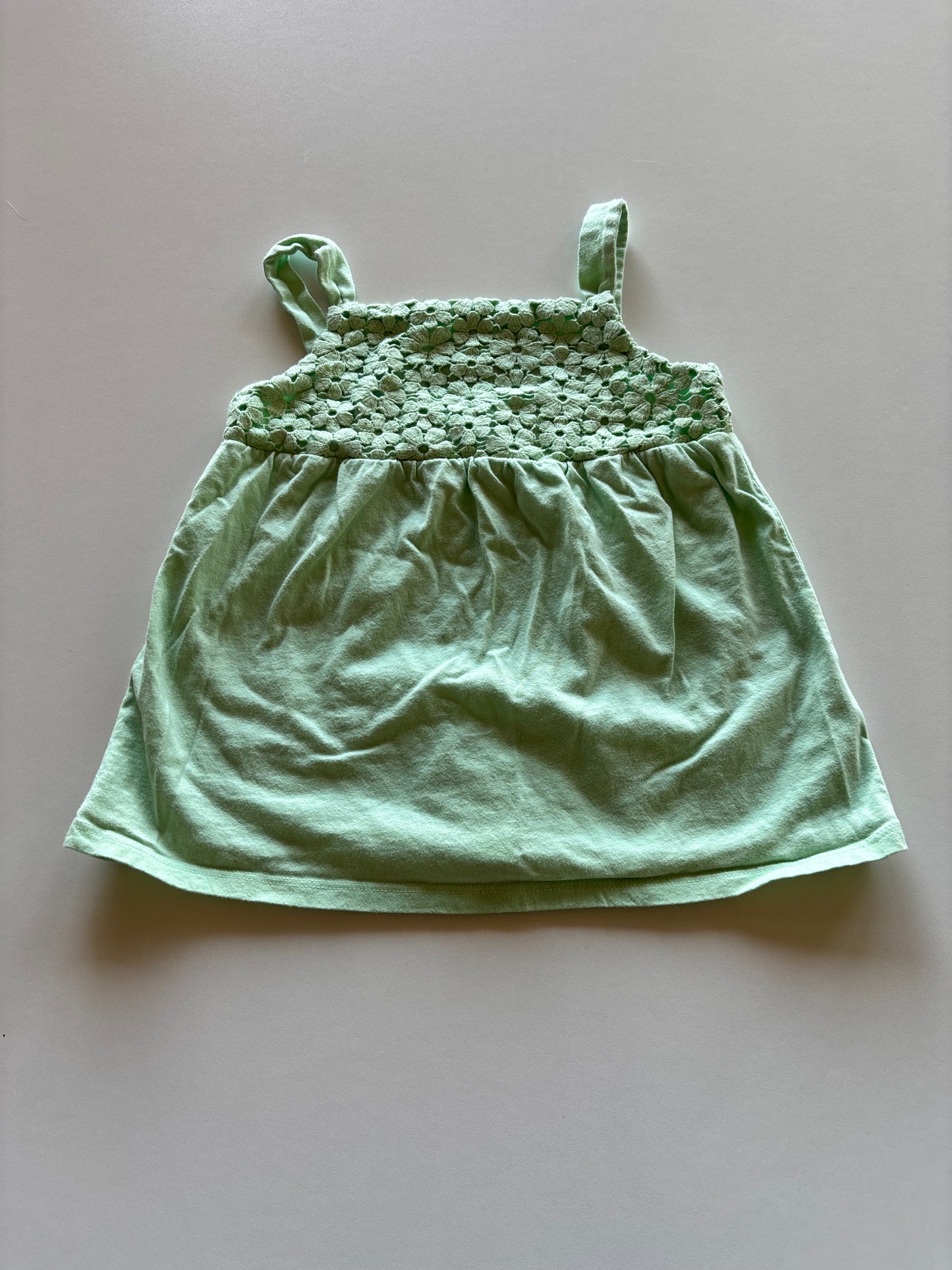 Mint Daisy Lace Tank