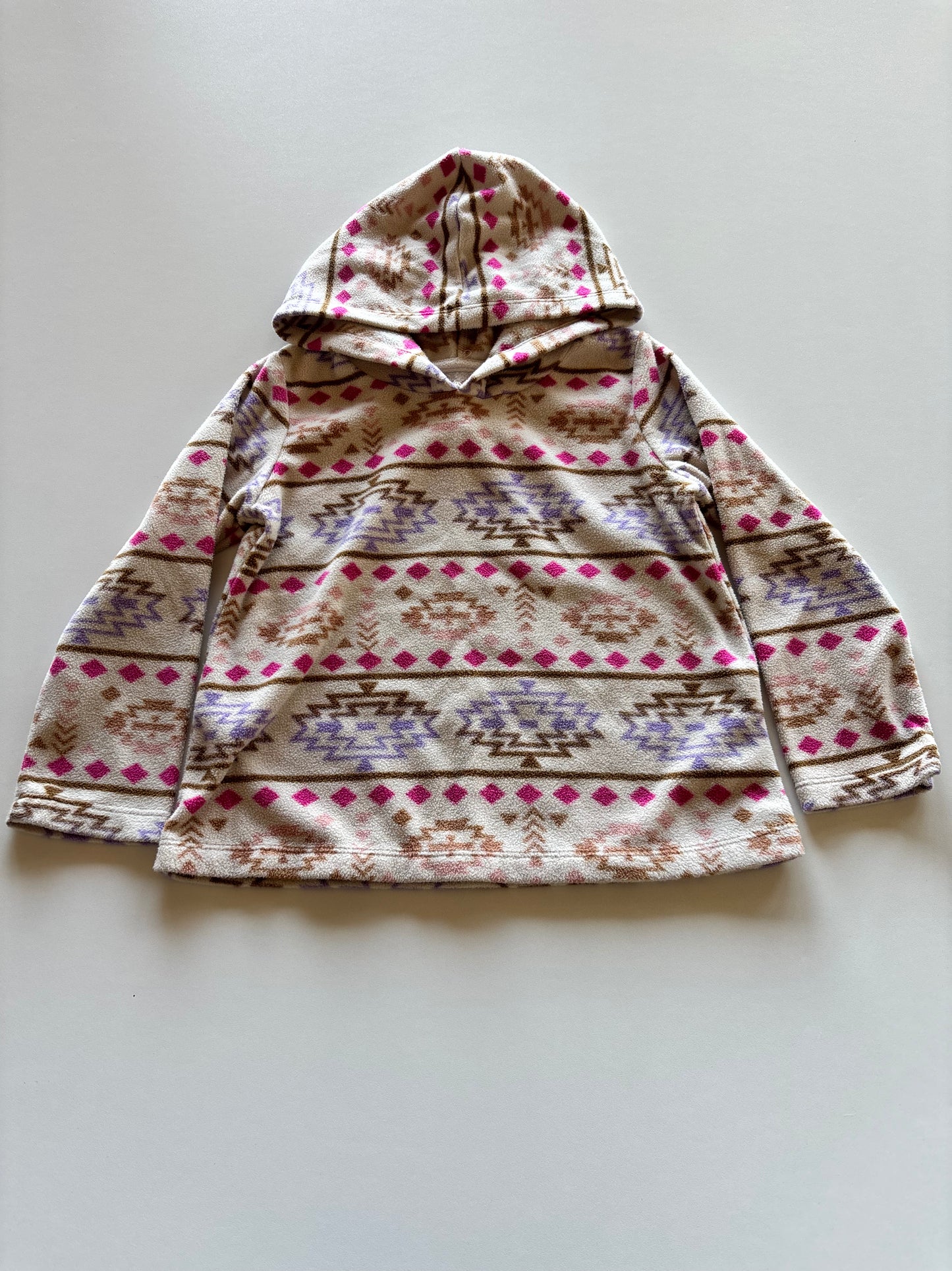 Cream Aztec Fleece Hoodie