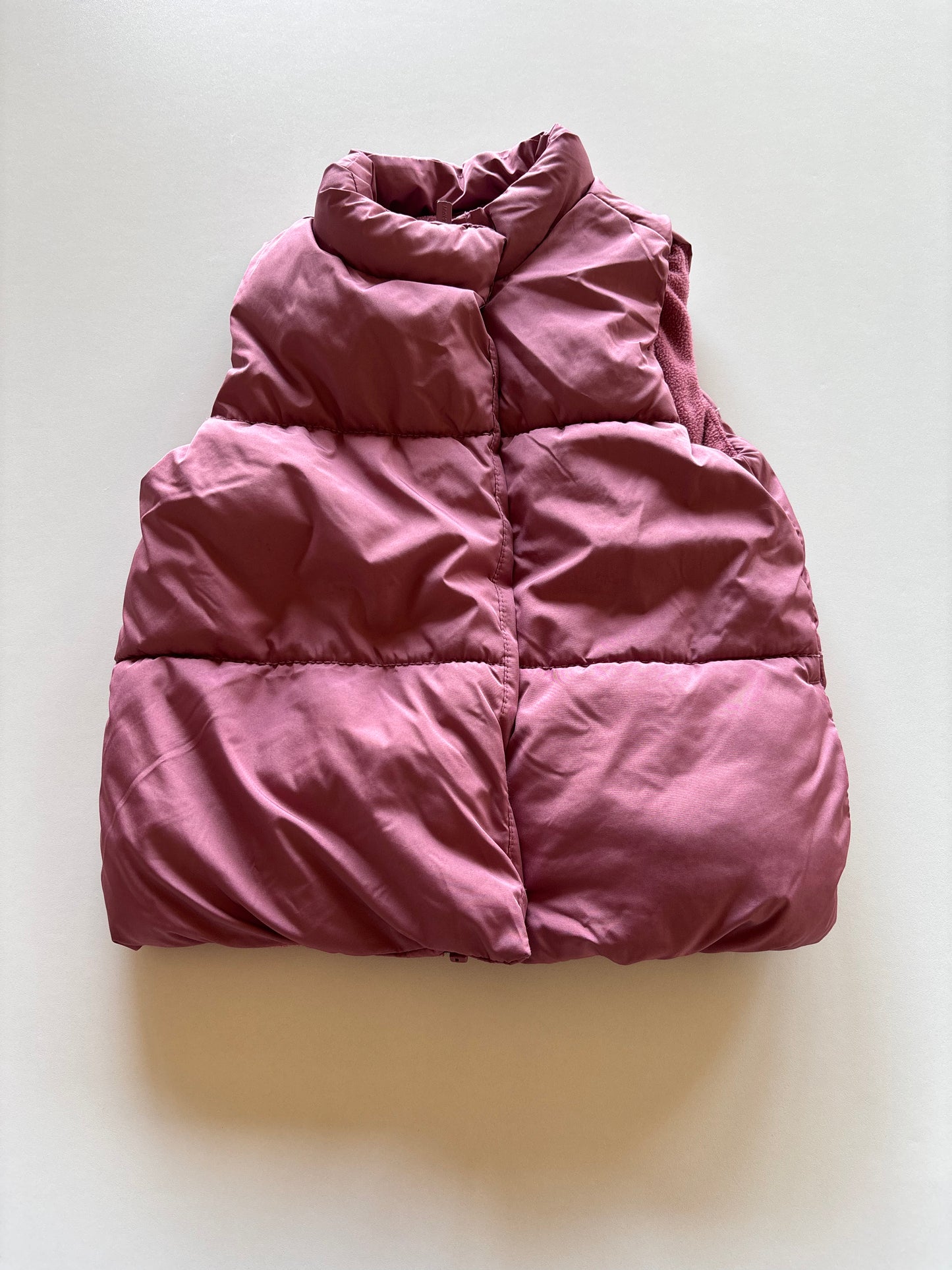 Dusty Pink Puffer Vest