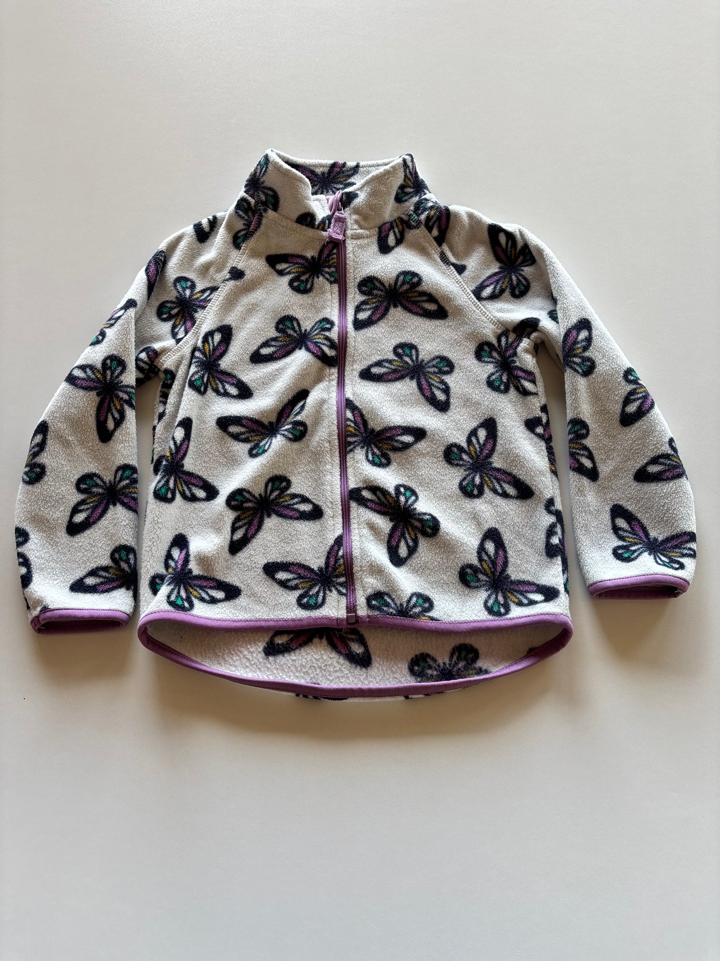Fleece Butterfly Zip Up Jacket