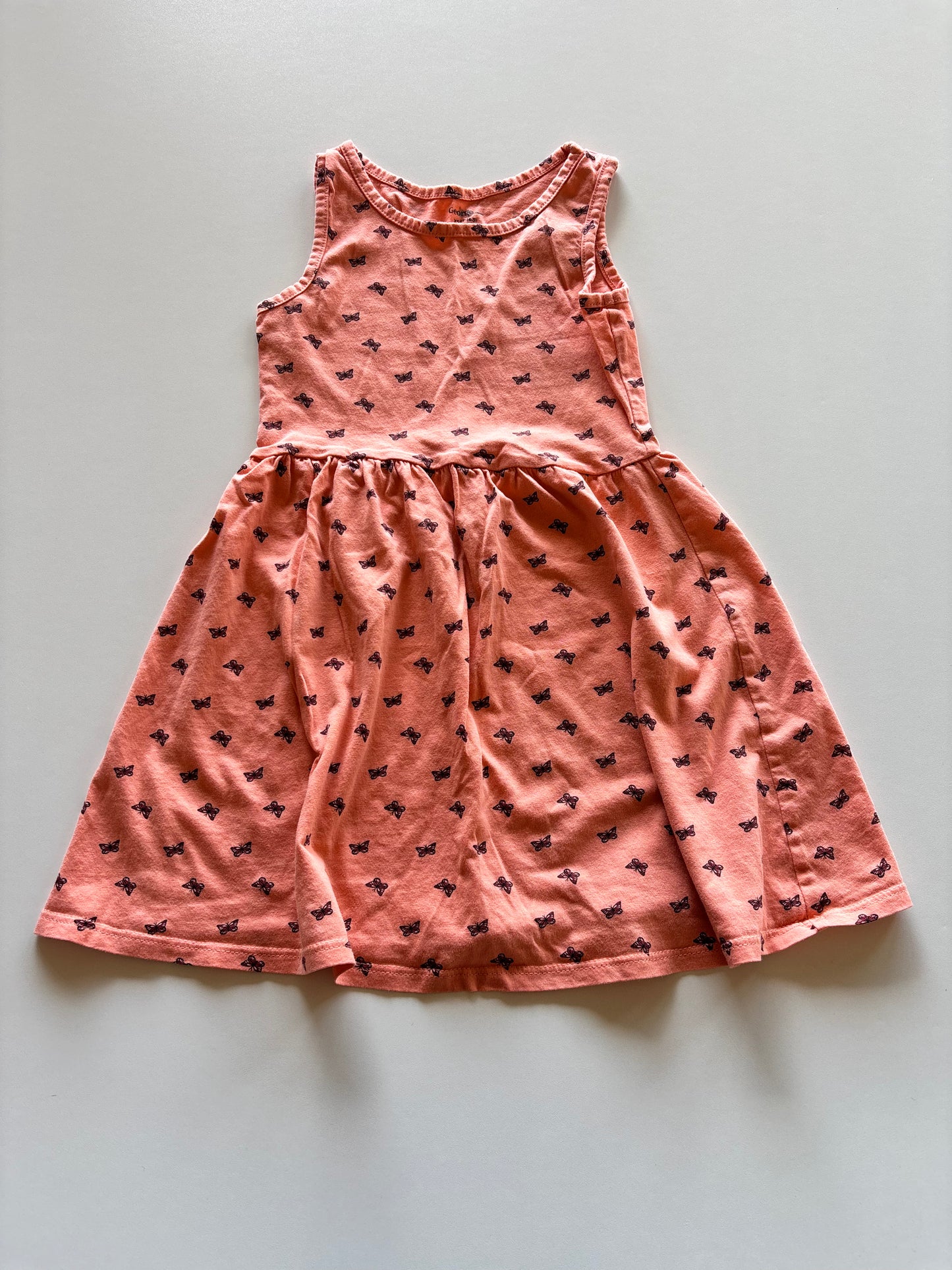 Coral Orange Butterfly Dress
