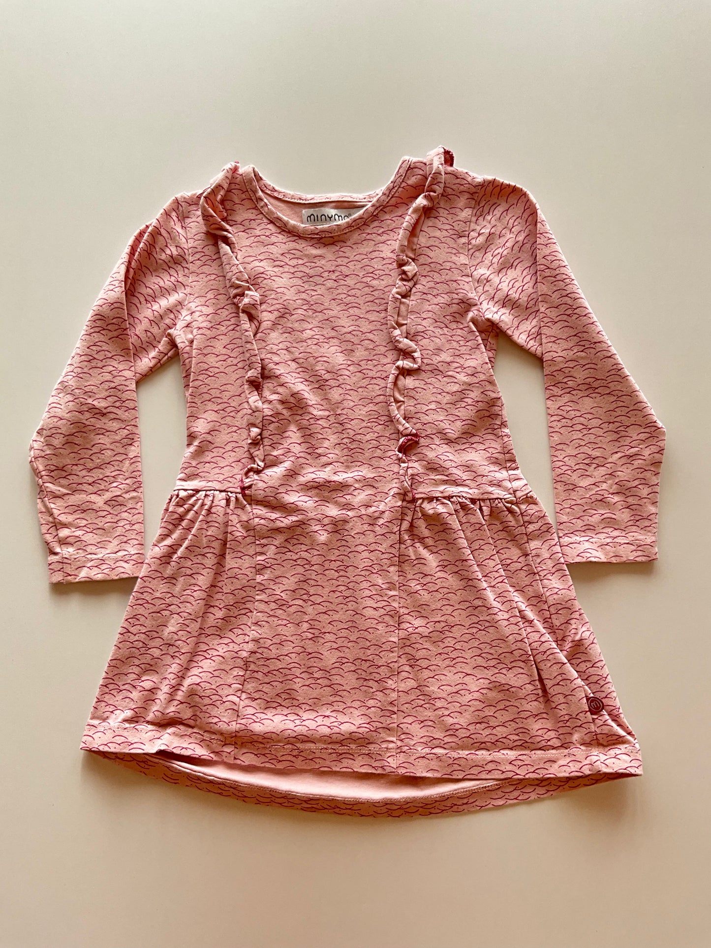 Dusty Pink Dress with Ruffles