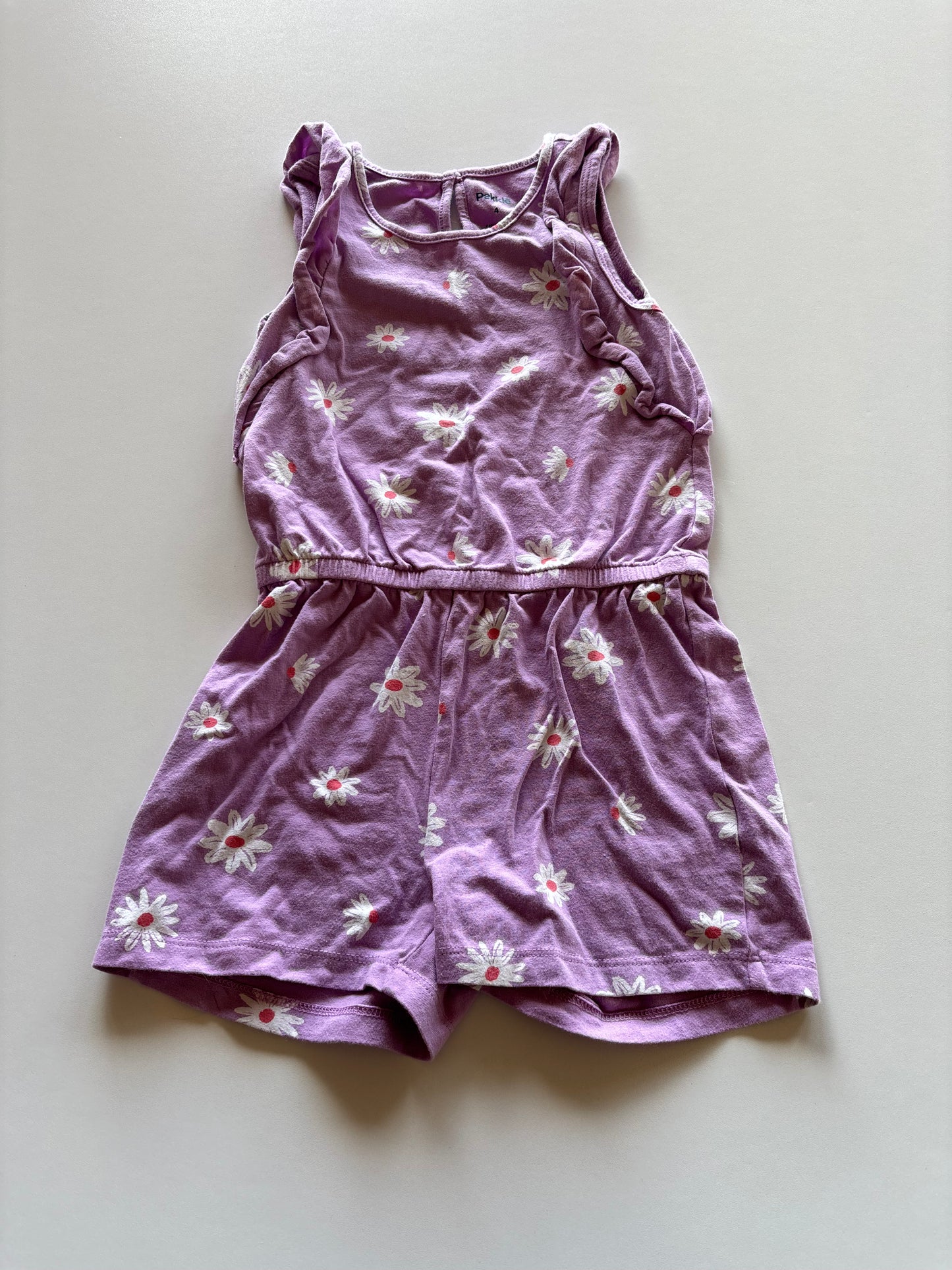 Purple Daisy Romper