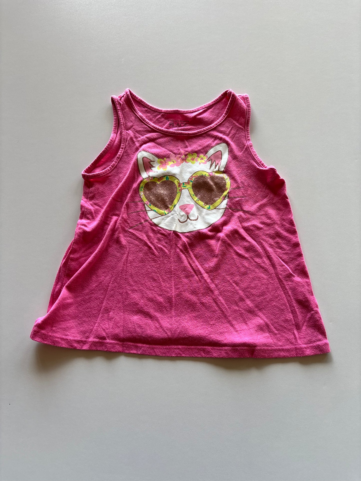 Pink Sunnies Cat Tank