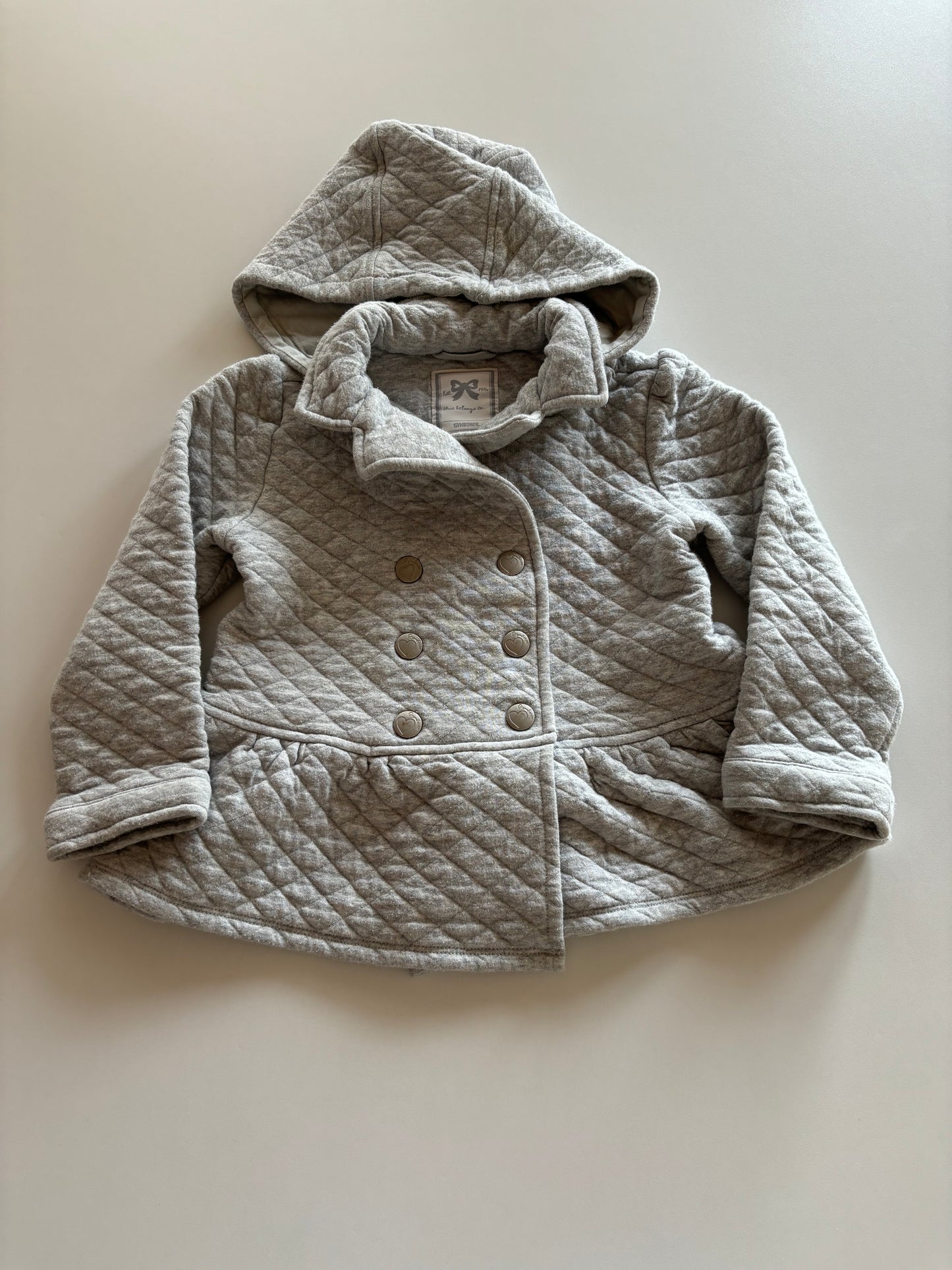 Grey Quilted Jacket