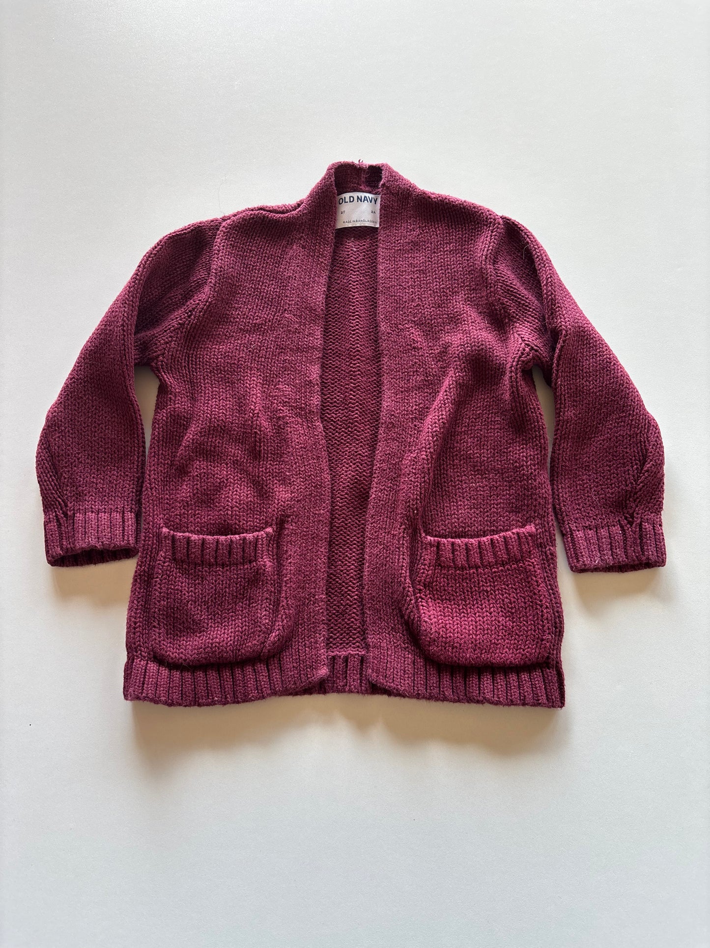 Eggplant Knit Cardigan