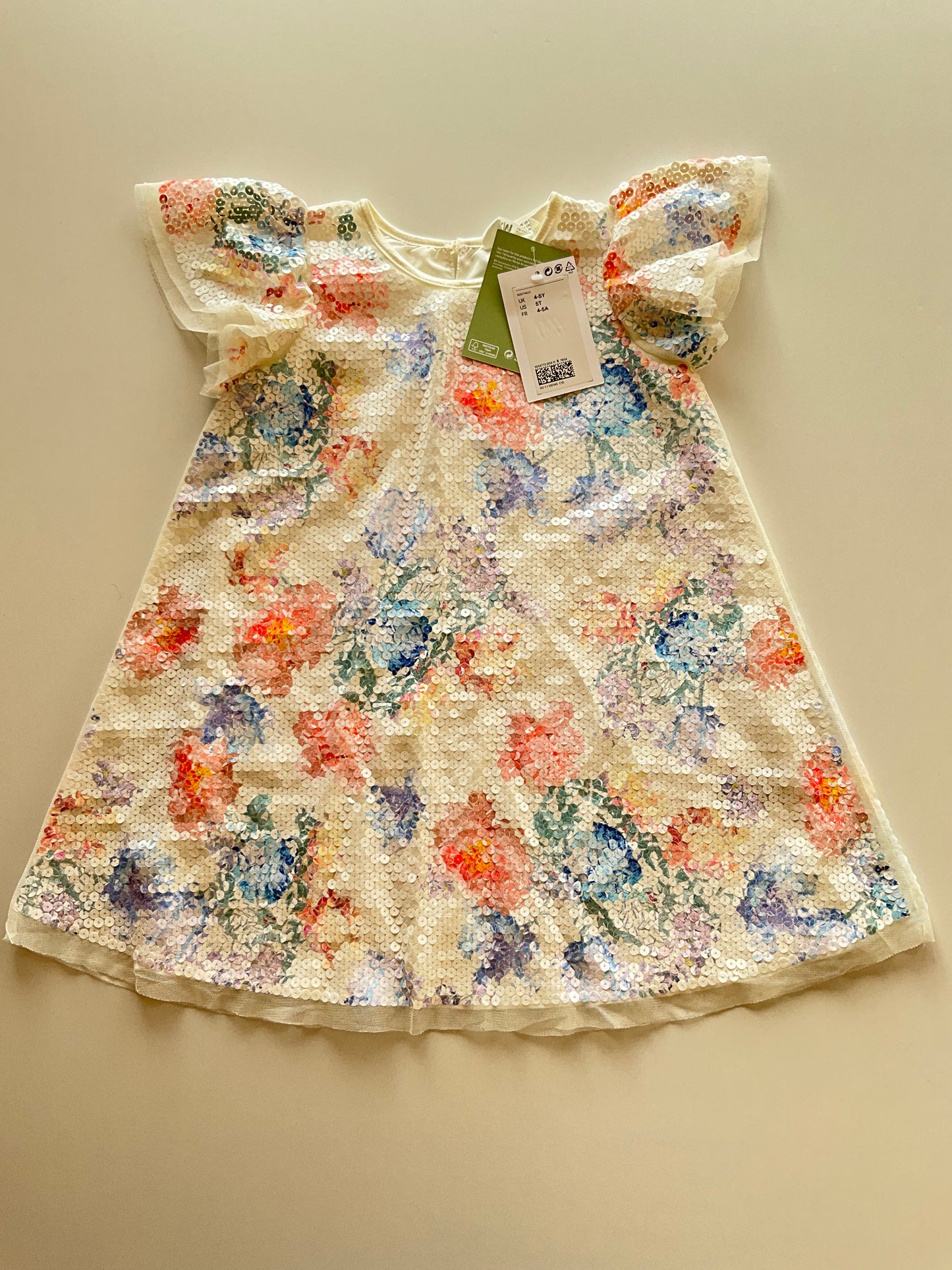 BNWT Floral Sequin Dress