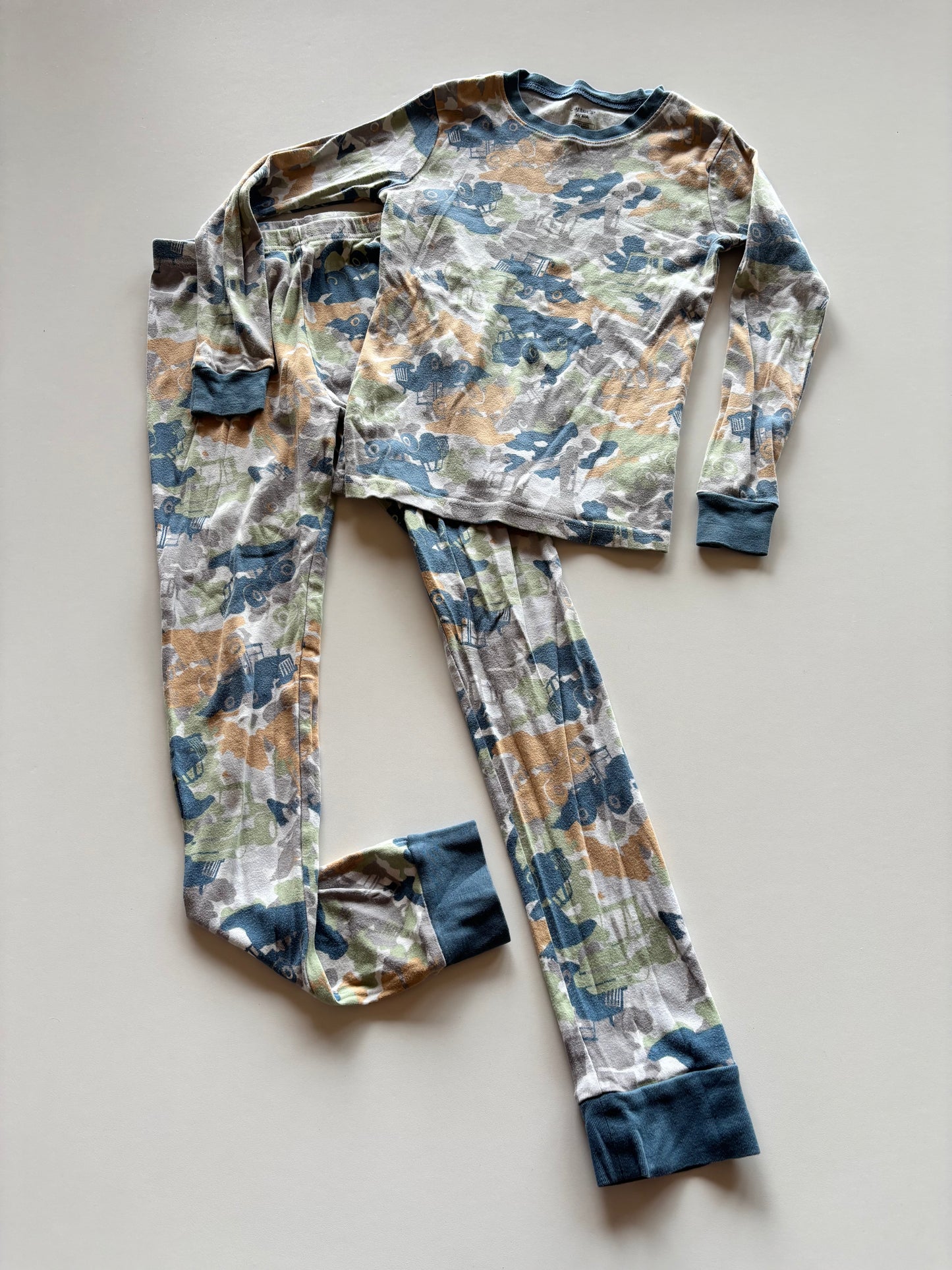 2pc Camo Construction Pajamas