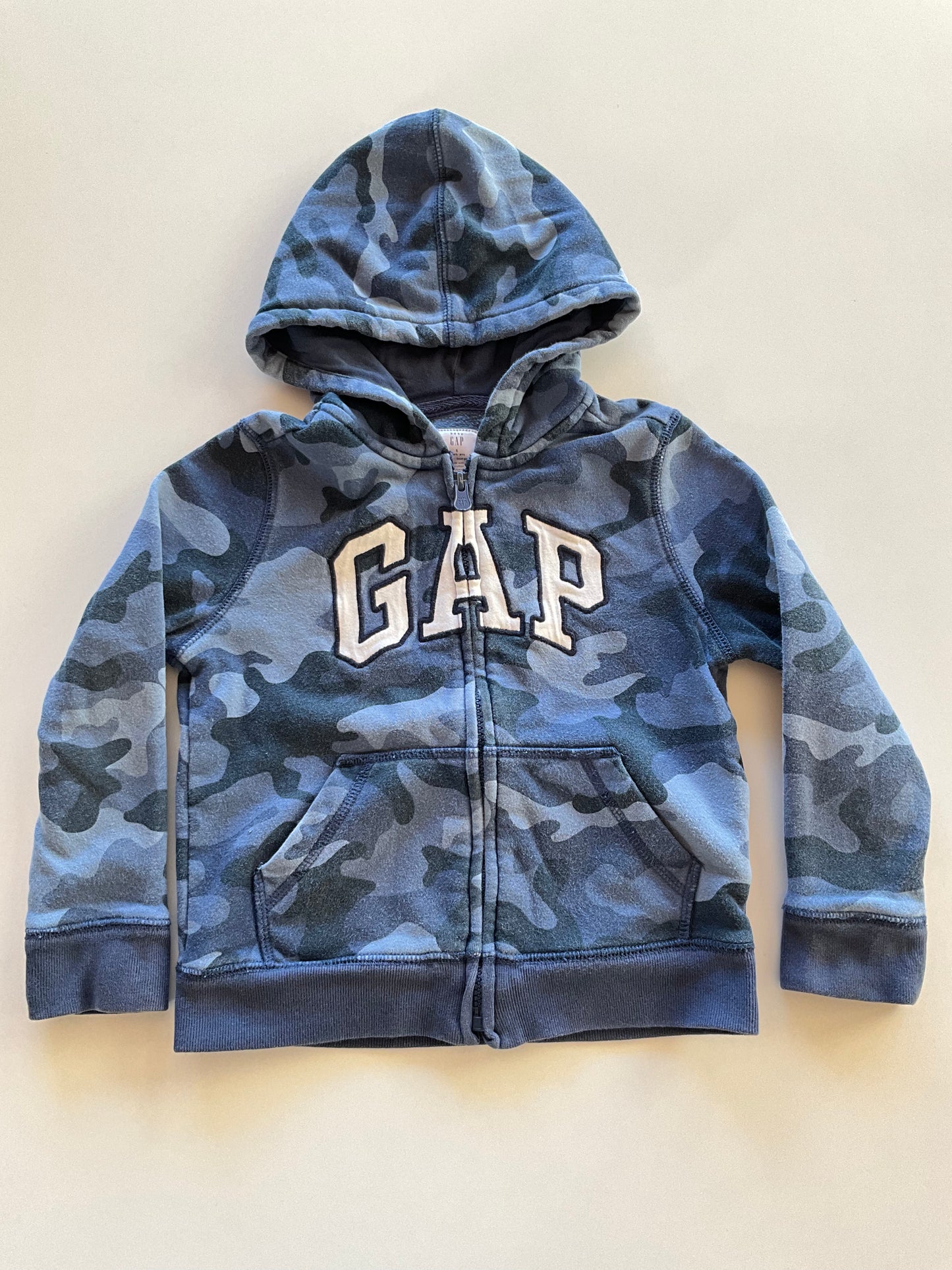Blue Camo Gap Zip Up Hoodie