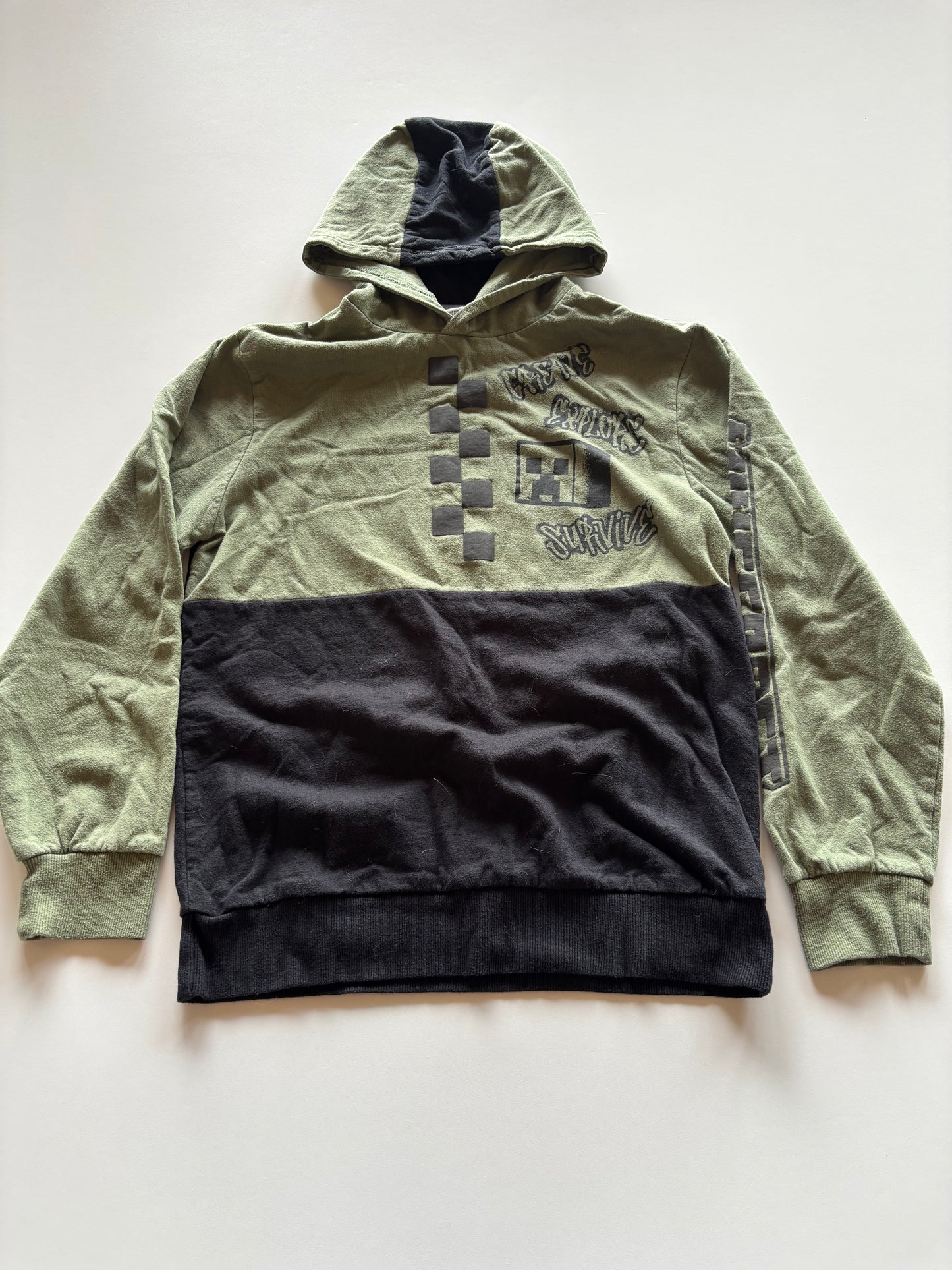 Olive & Black Minecraft Hoodie