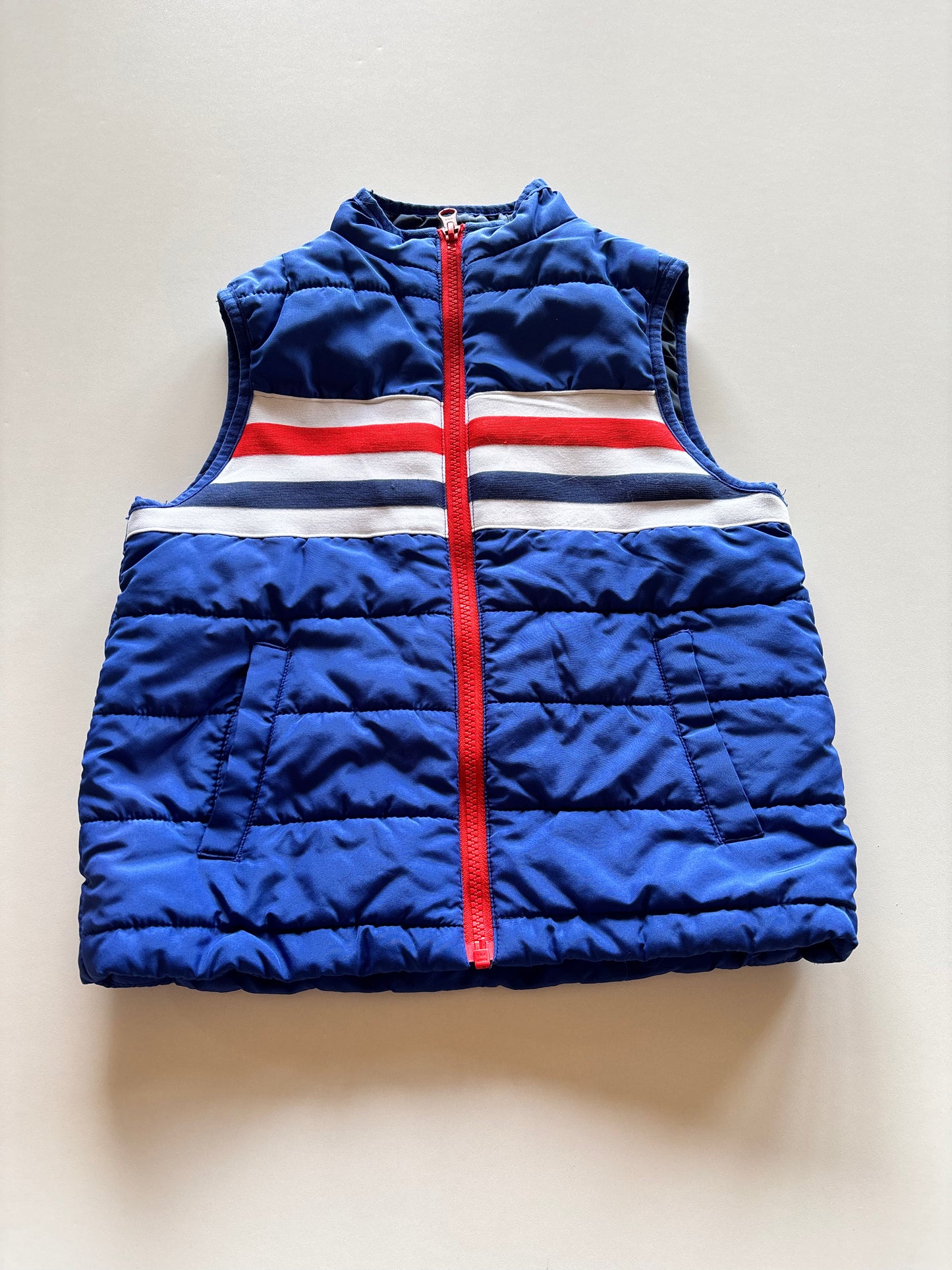 Blue & Red Striped Vest