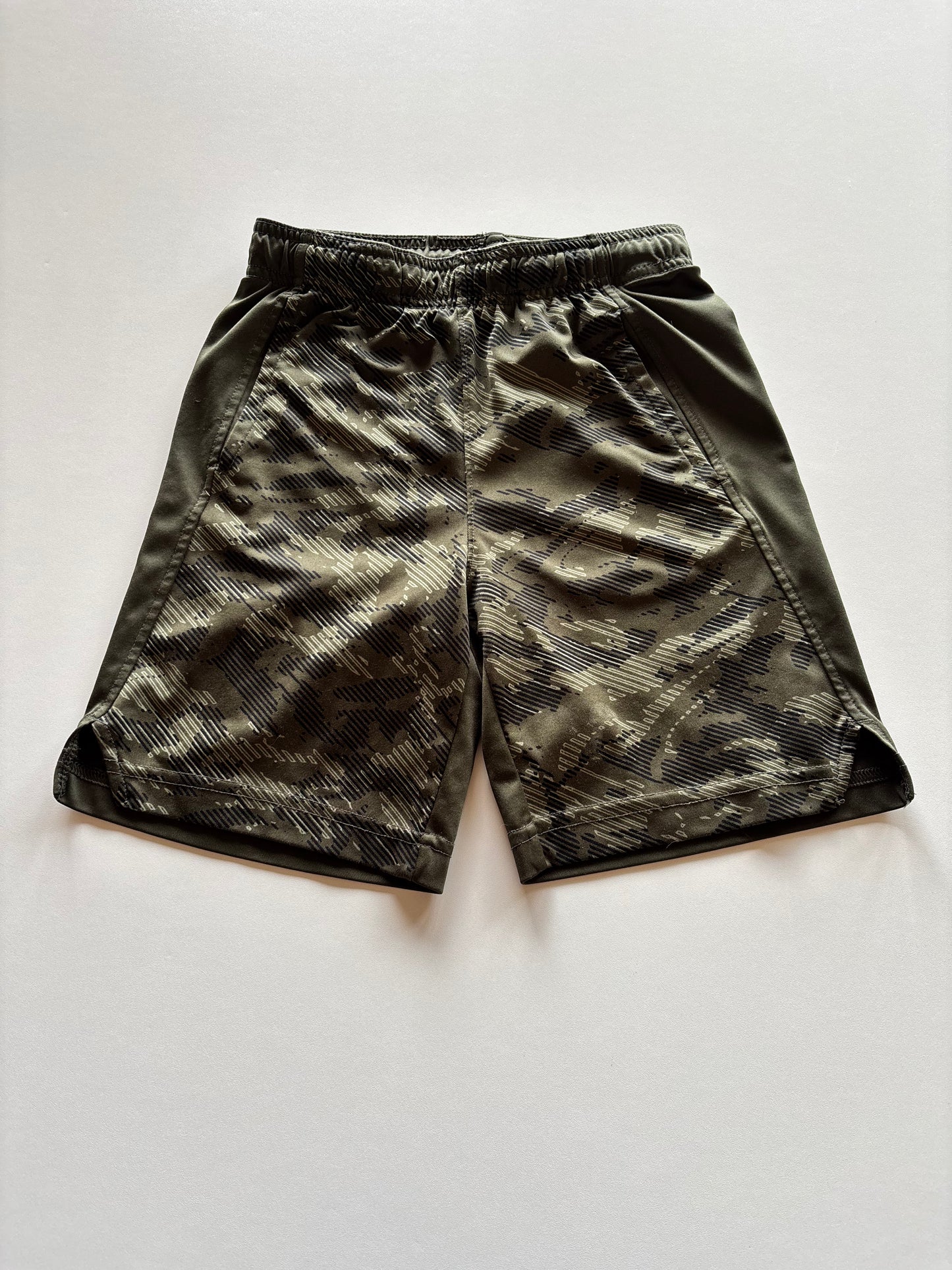 Green Camo Athletic Shorts