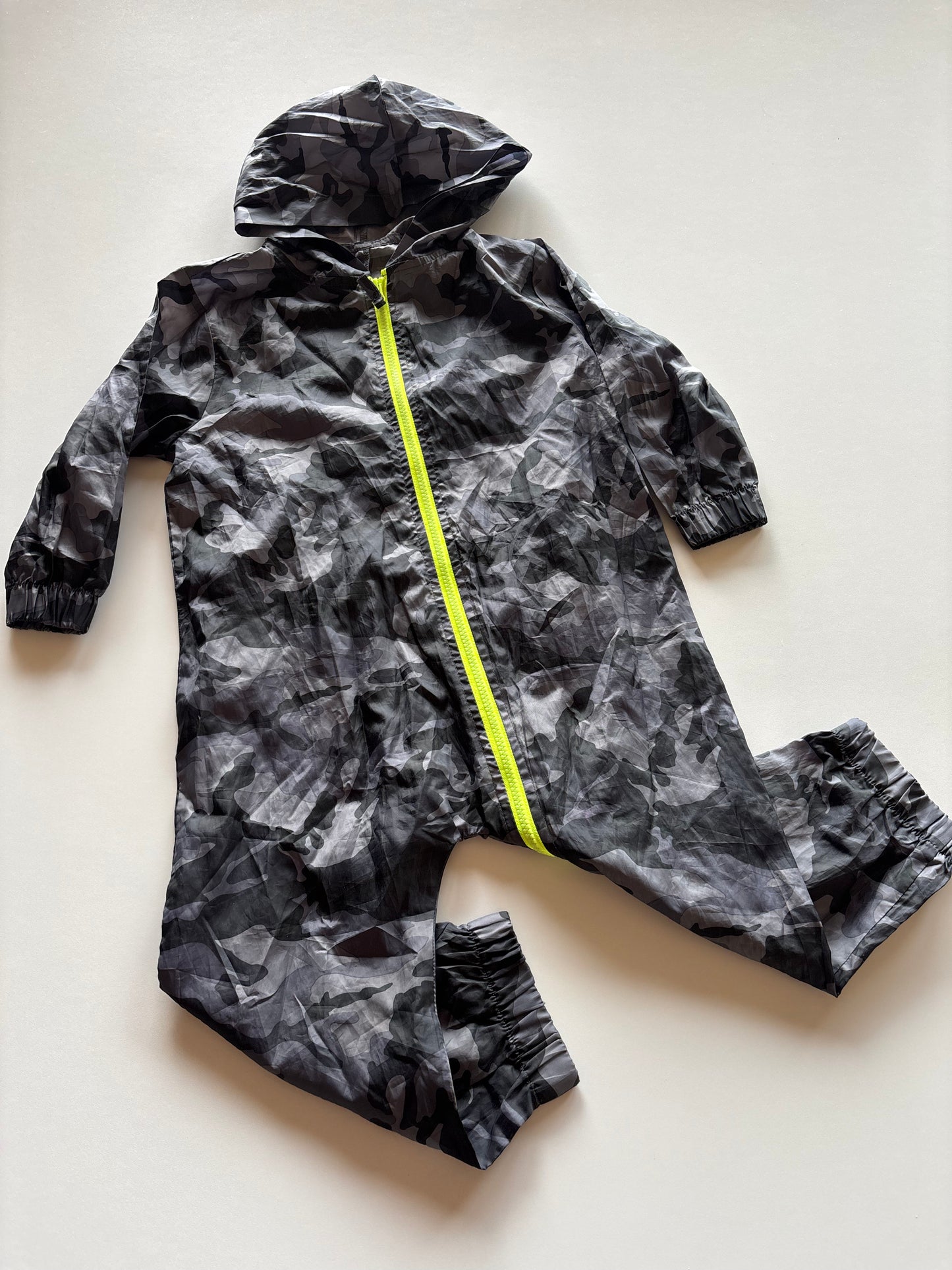 Grey Camo Rain Suit