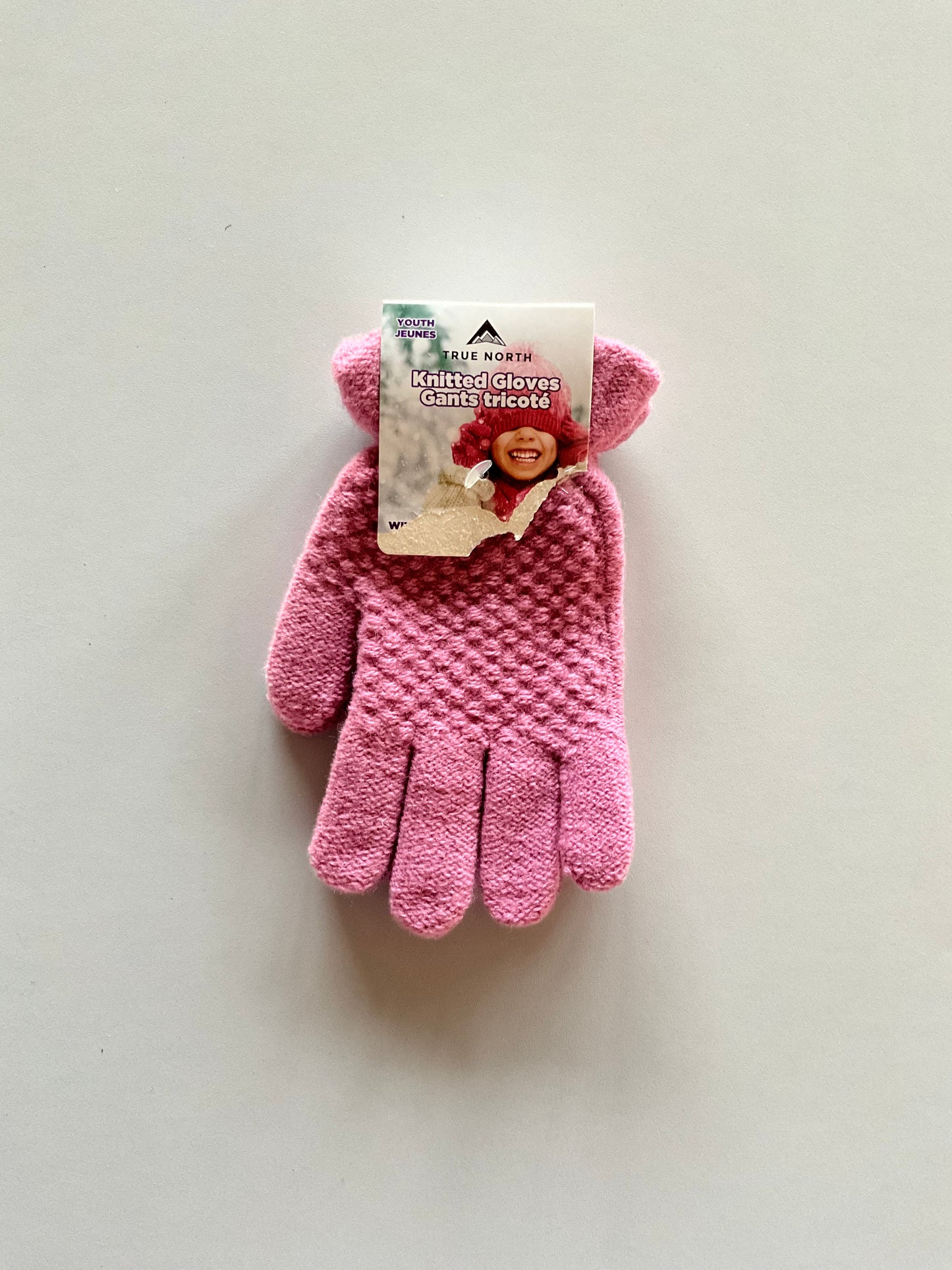 BNWT Textured Pink Gloves