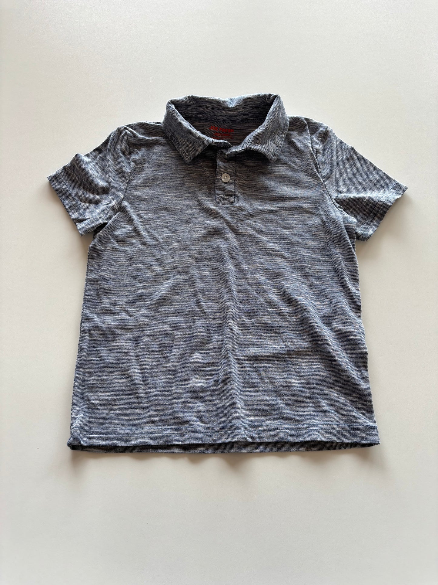 Navy Melange Polo Tee