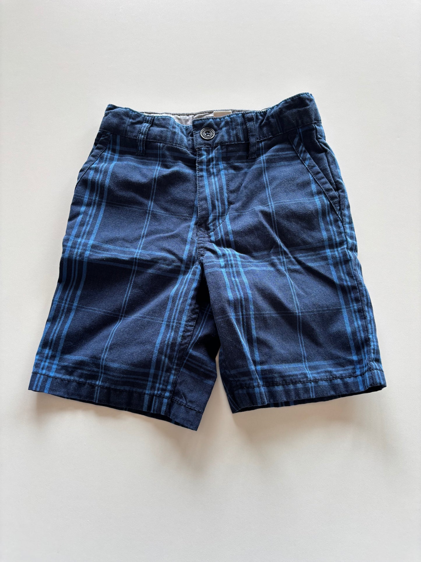 Blue Plaid Shorts
