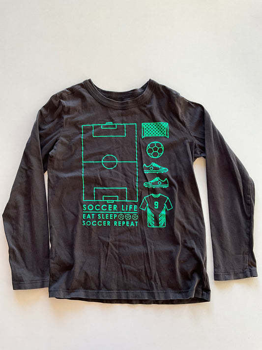 Charcoal & Green Soccer Shirt