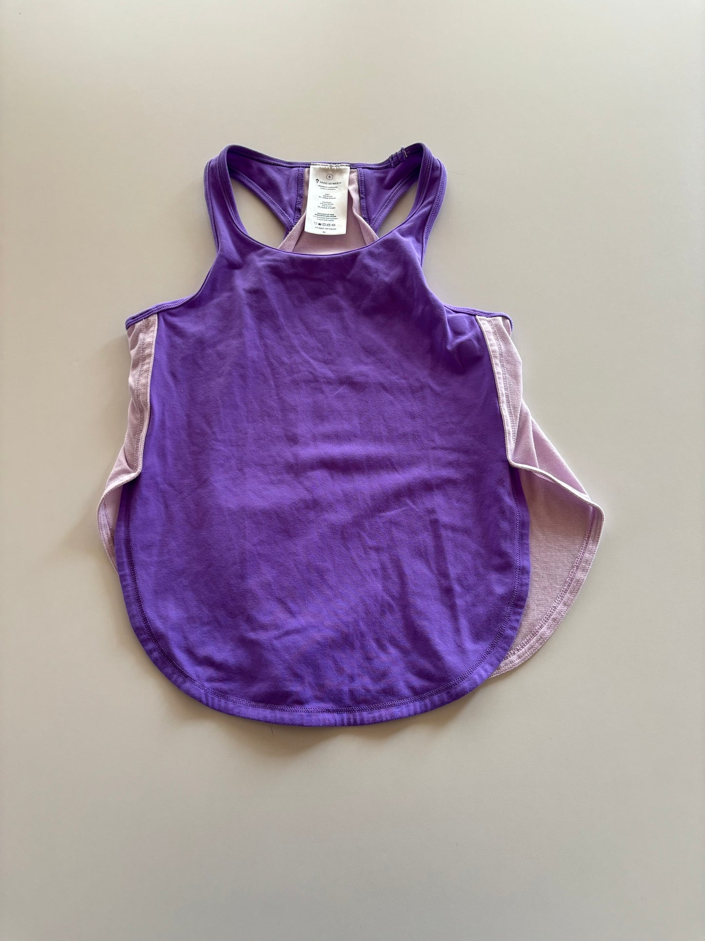 2 Tone Purple Athletic Tank