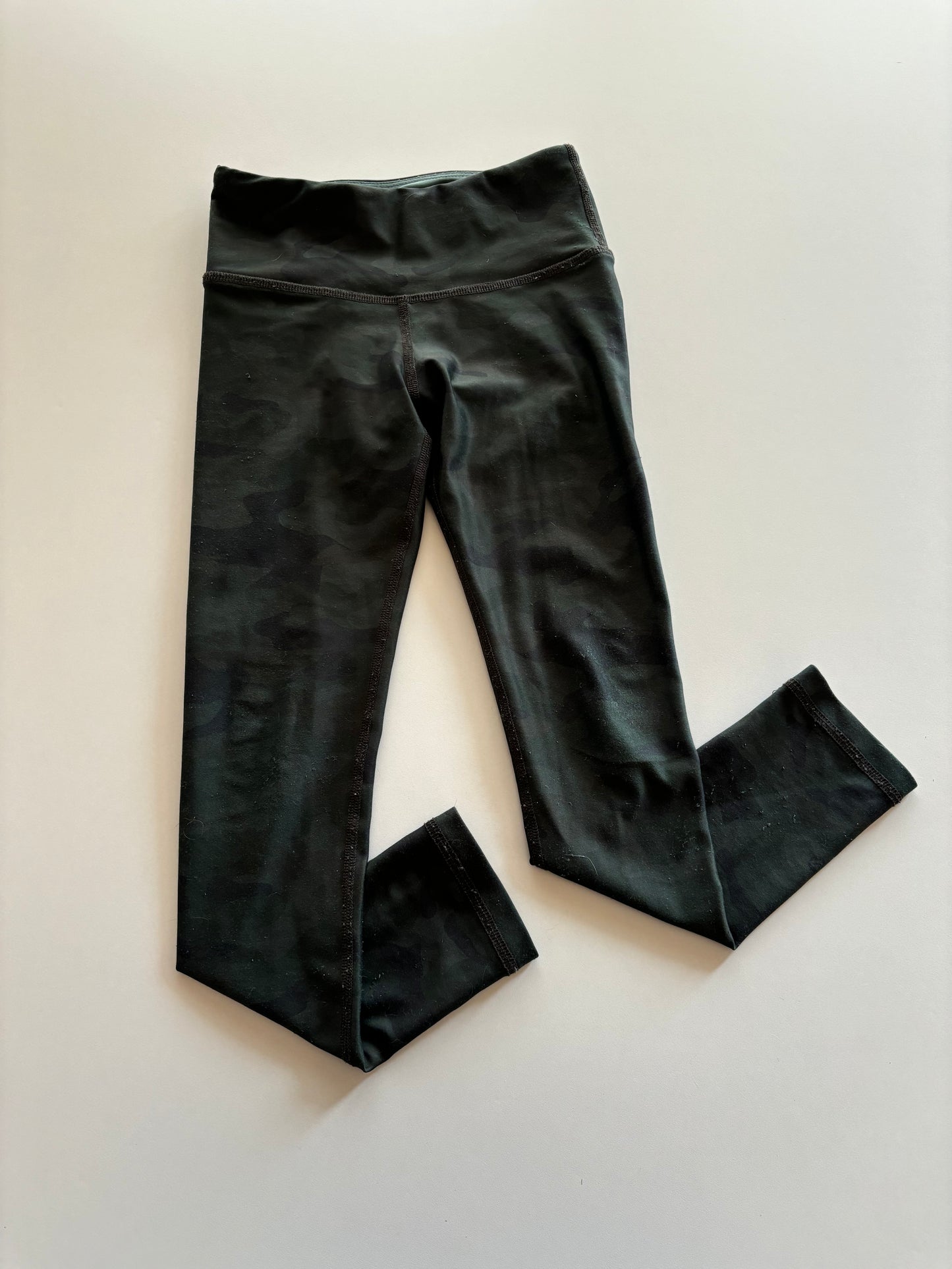 Dark Green Camo Athletic Leggings